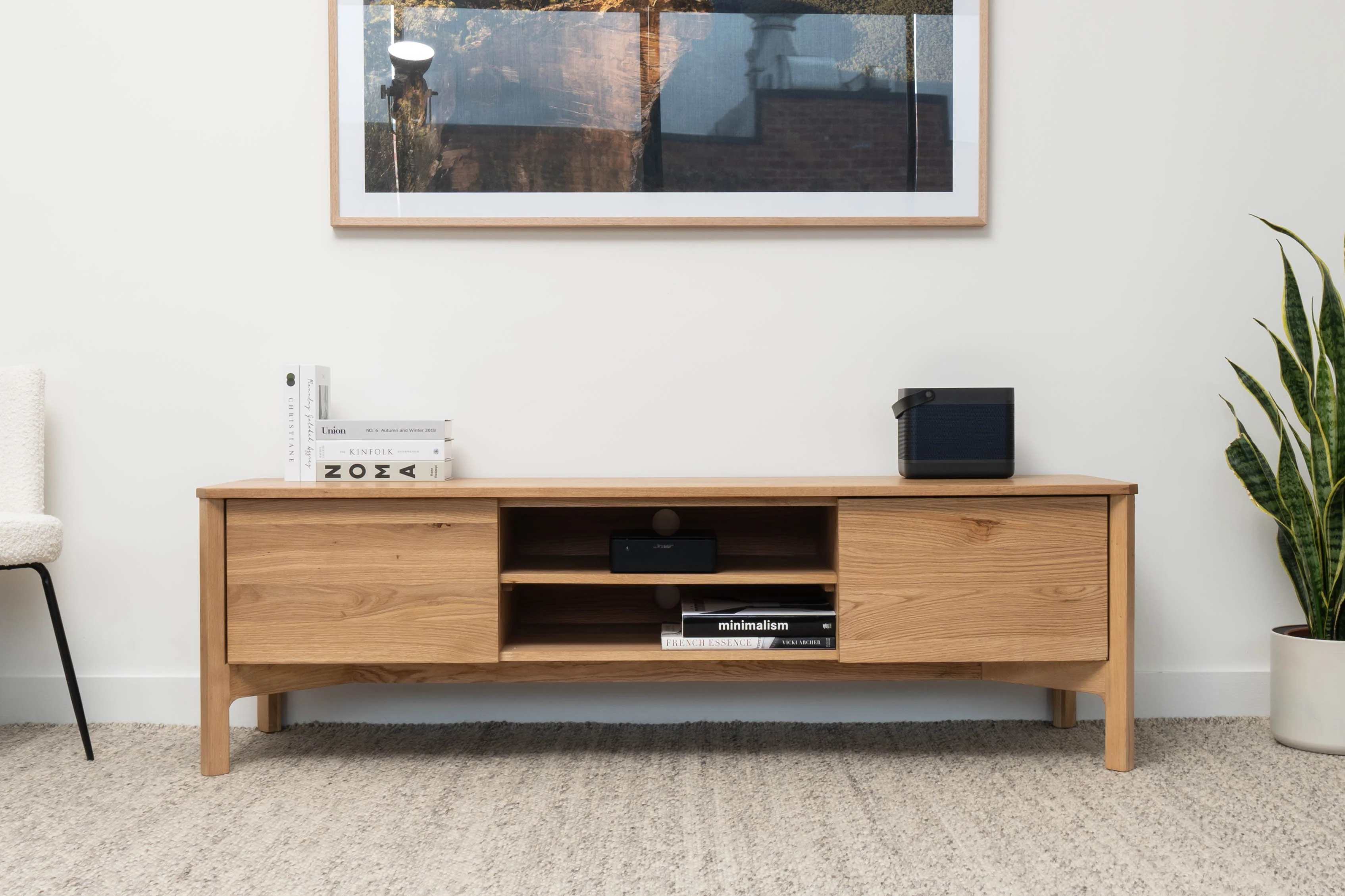 Achilles American Oak Entertainment Unit - Image 10