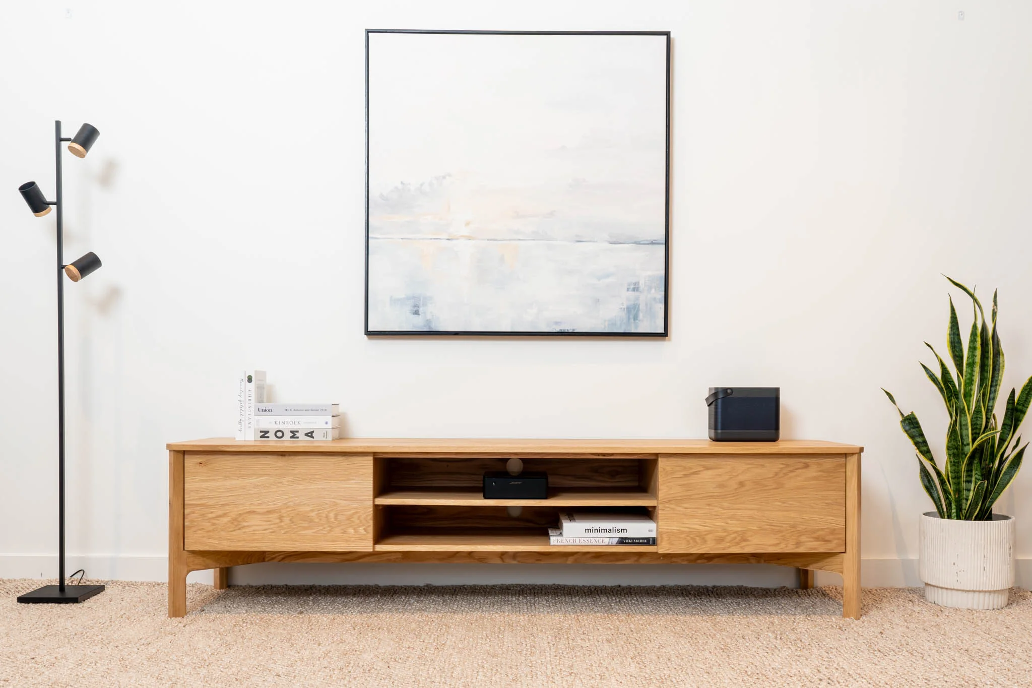 Achilles American Oak Entertainment Unit - Image 3