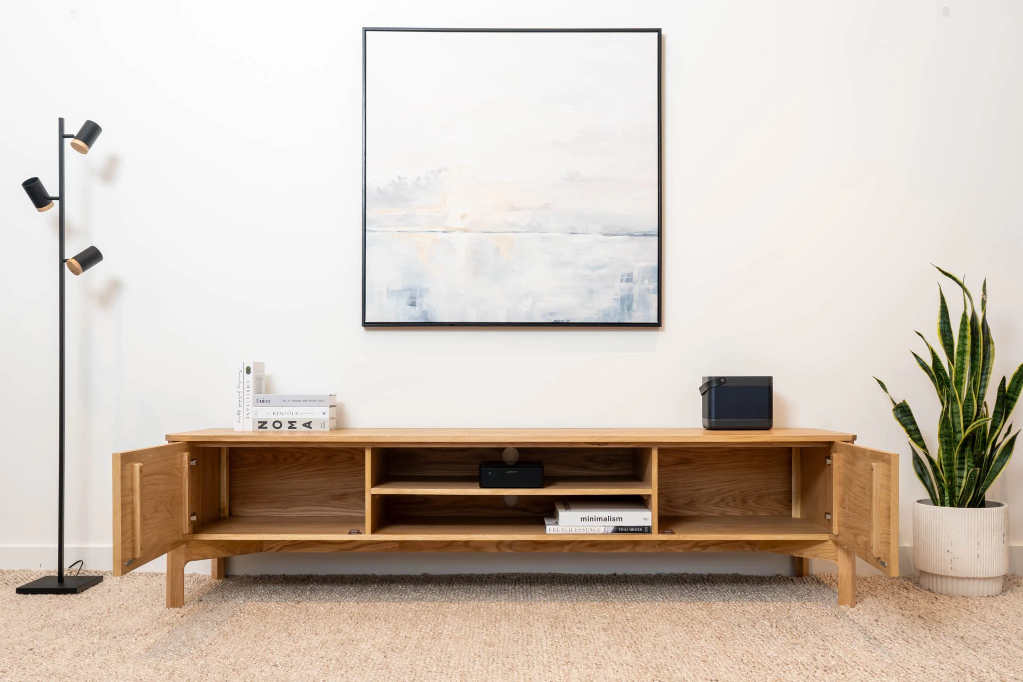 Achilles American Oak Entertainment Unit - Image 4