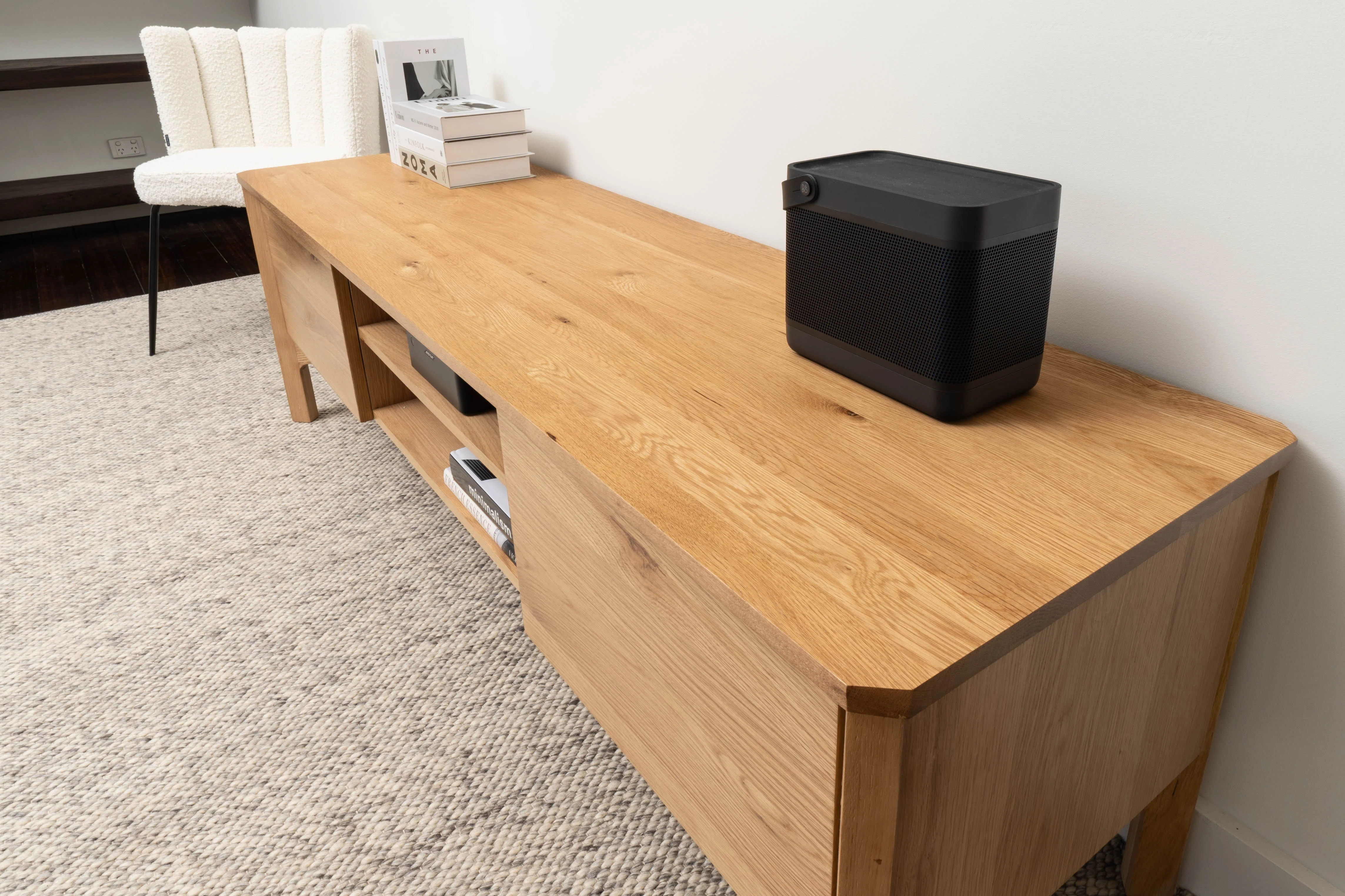 Achilles American Oak Entertainment Unit - Image 9