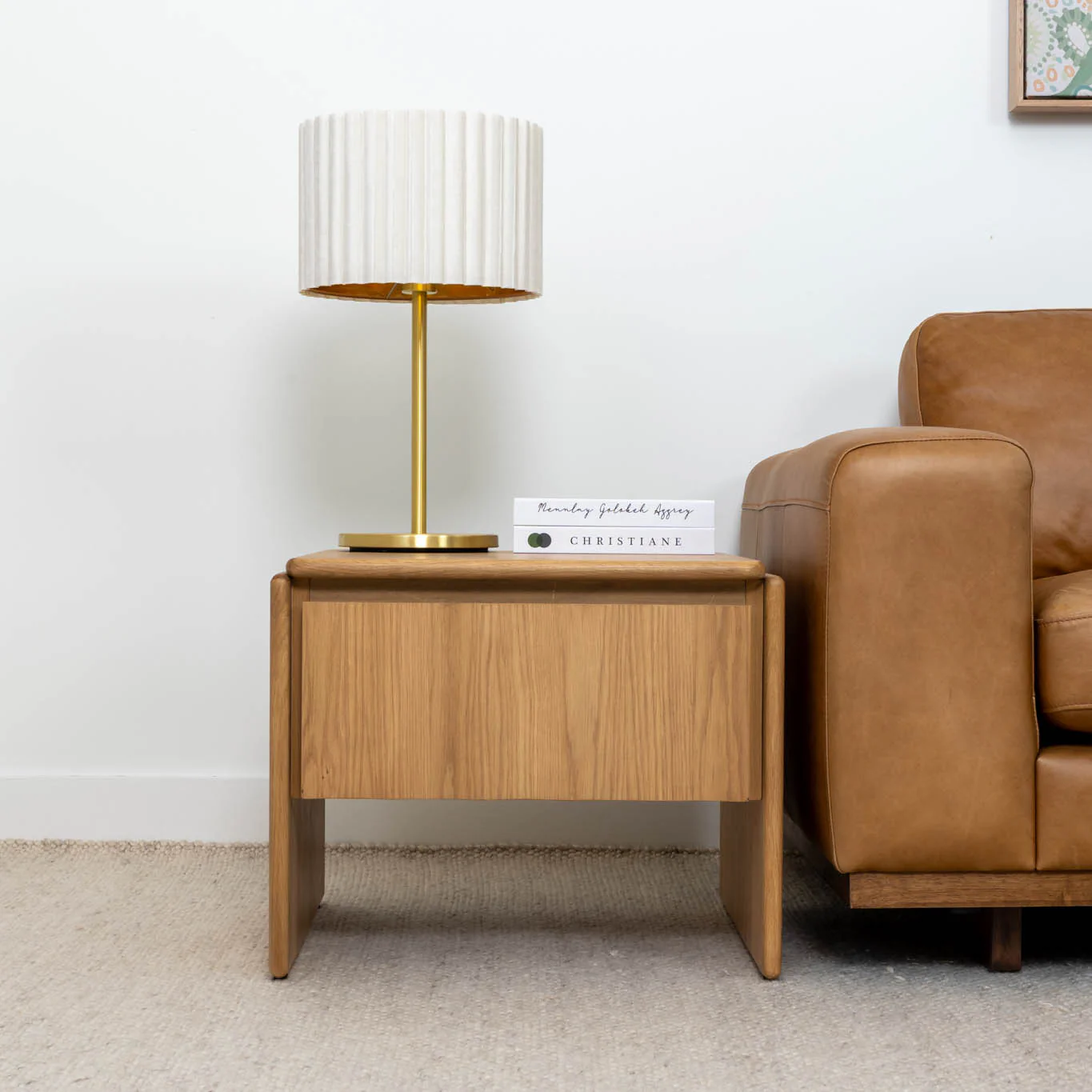 Brooklyn American Oak Side & Lamp Table - Image 13