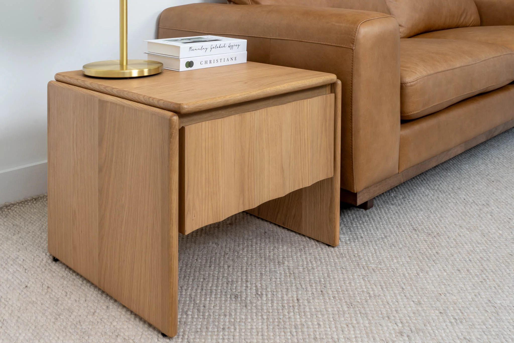 Brooklyn American Oak Side & Lamp Table - Image 10