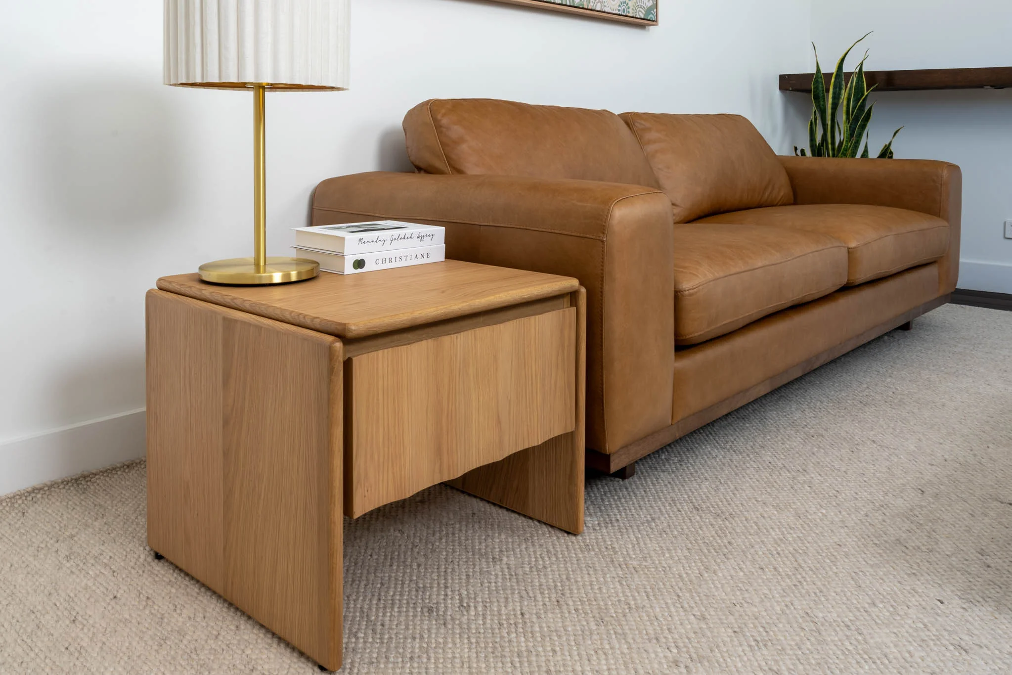 Brooklyn American Oak Side & Lamp Table - Image 11
