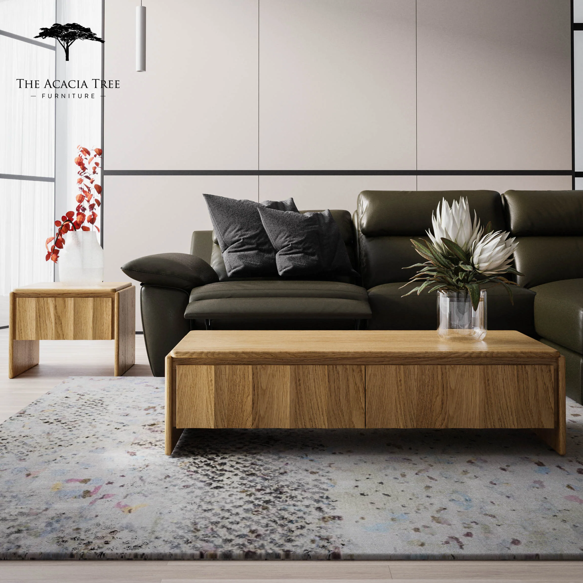 Brooklyn American Oak Side & Lamp Table - Image 14
