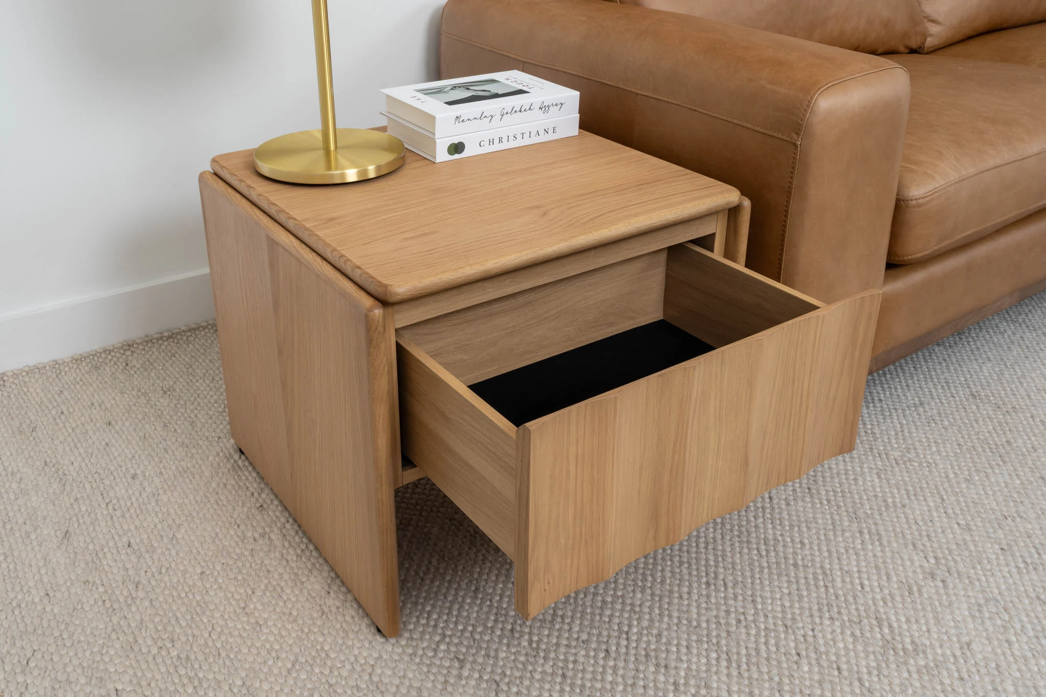 Brooklyn American Oak Side & Lamp Table - Image 6
