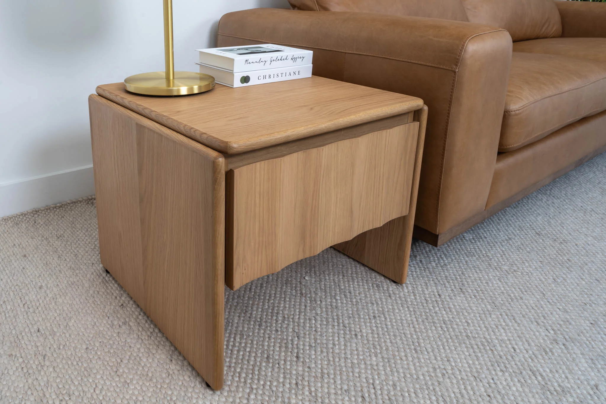 Brooklyn American Oak Side & Lamp Table - Image 7