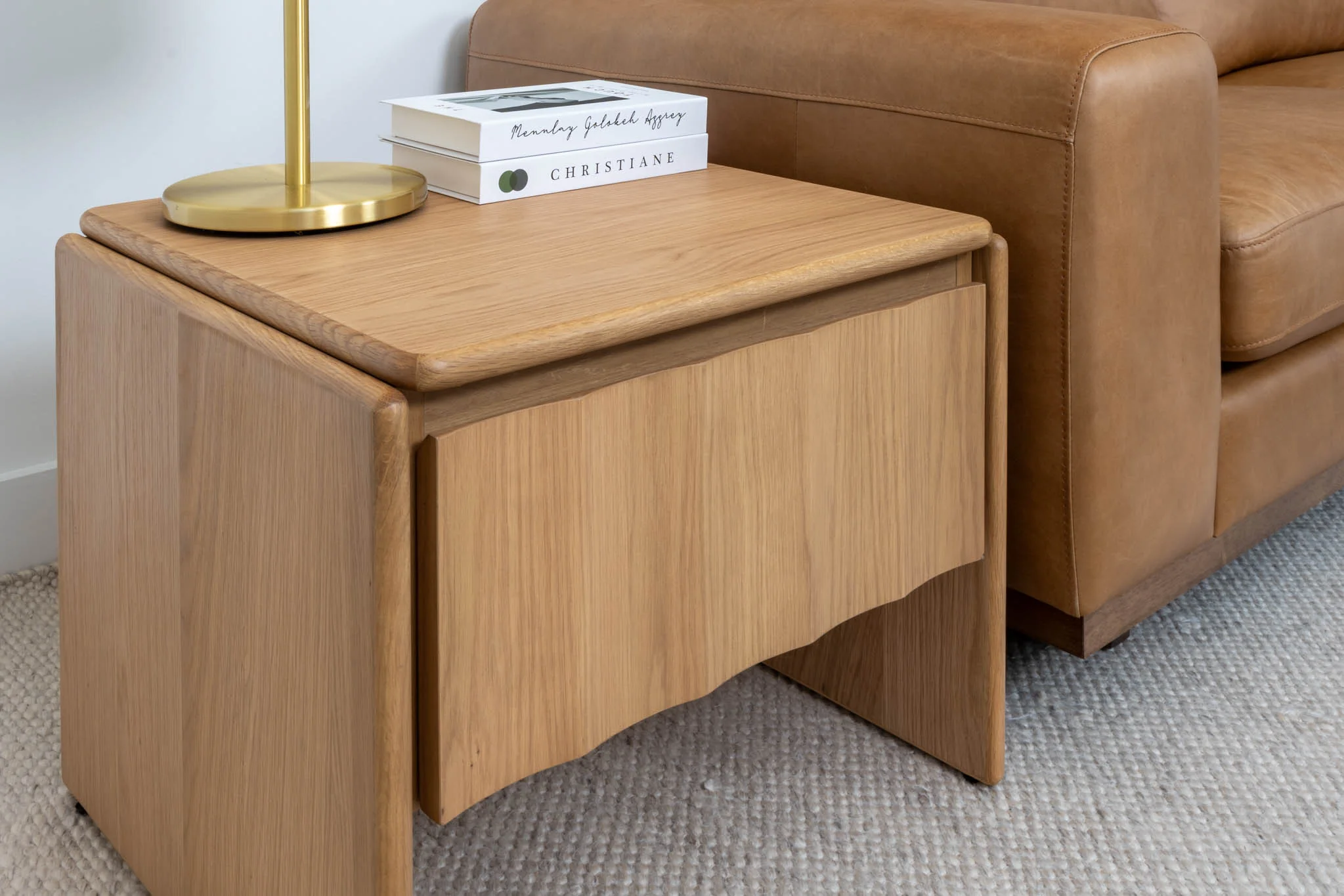 Brooklyn American Oak Side & Lamp Table - Image 9