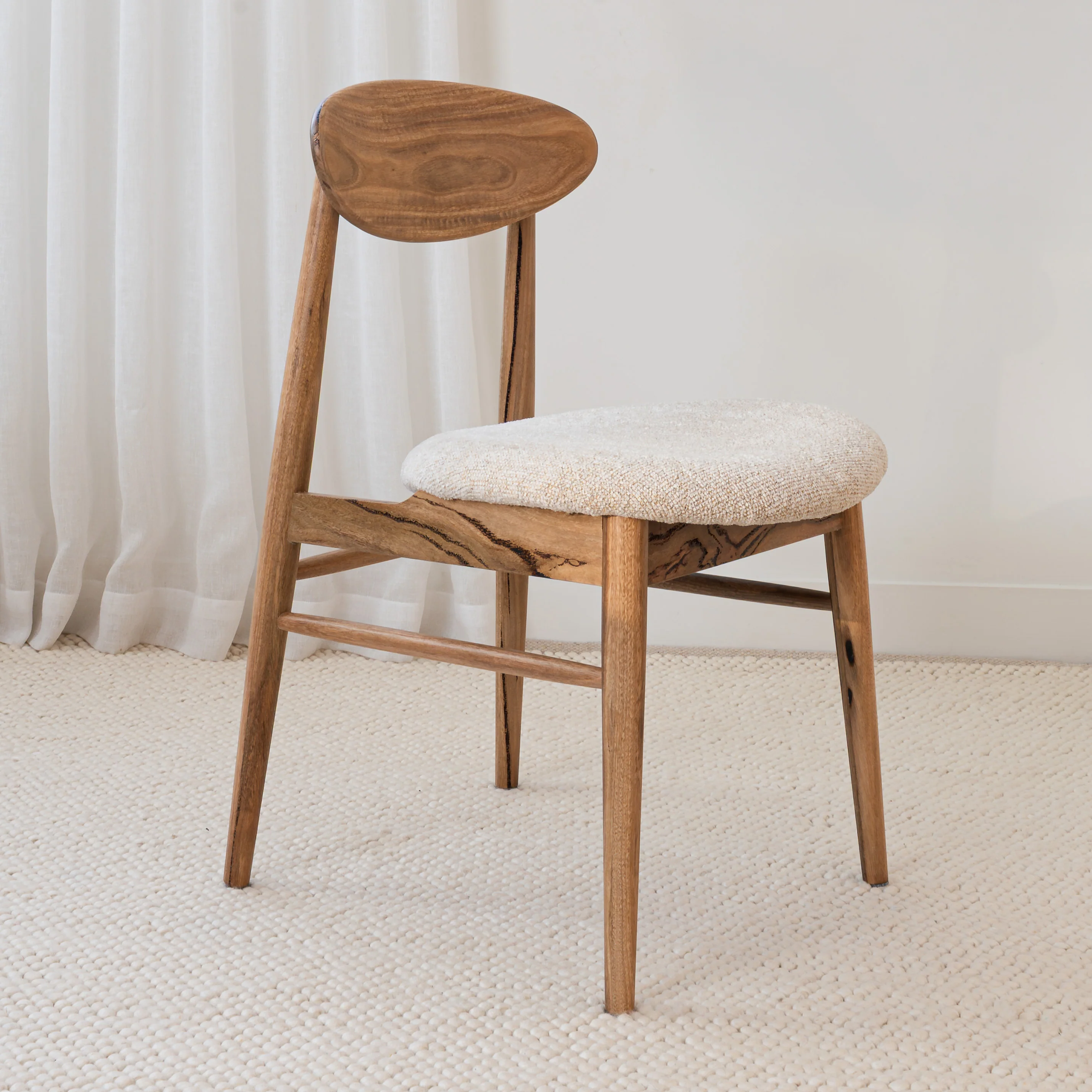Eluna Marri Natural Upholstered Dining Chair