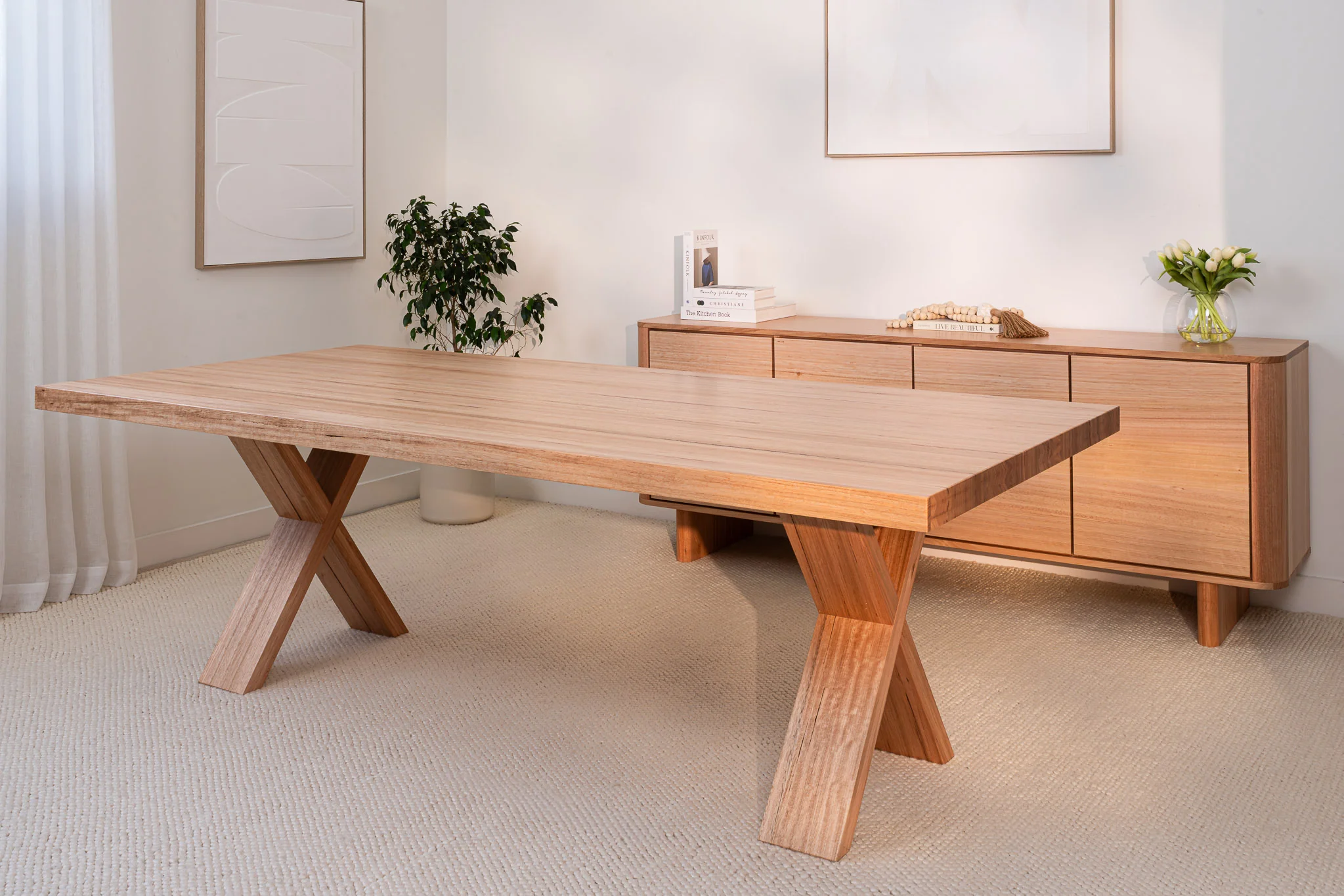 Axl Vic Ash Feature Grade Dining Table - Image 2