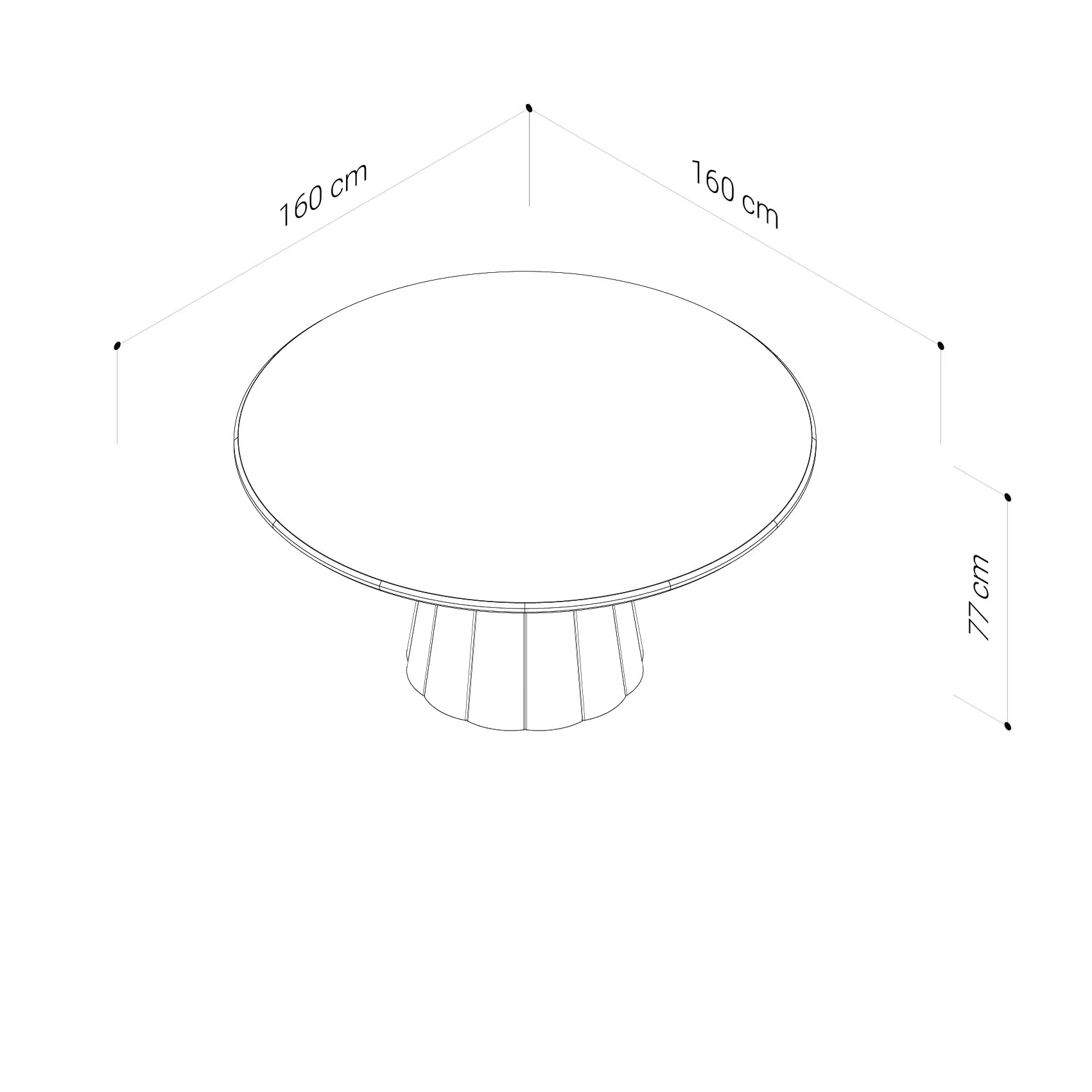 Blossom American Oak Round Dining Table - Image 6