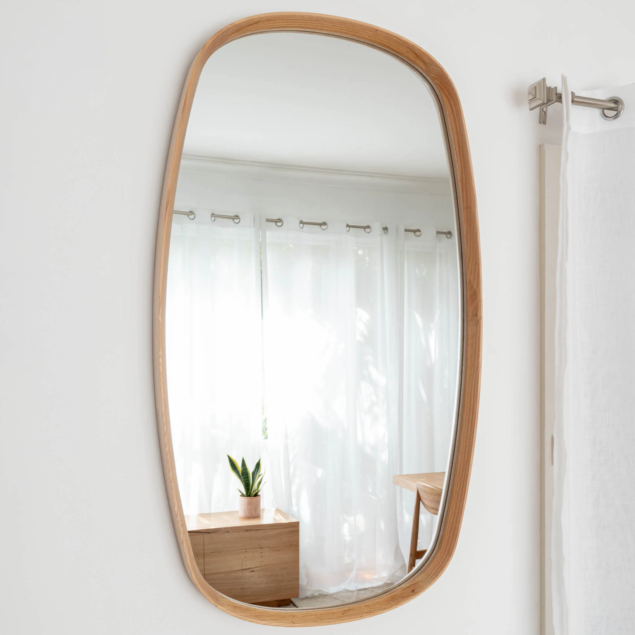 Bridgette American Oak Mirror - Image 2