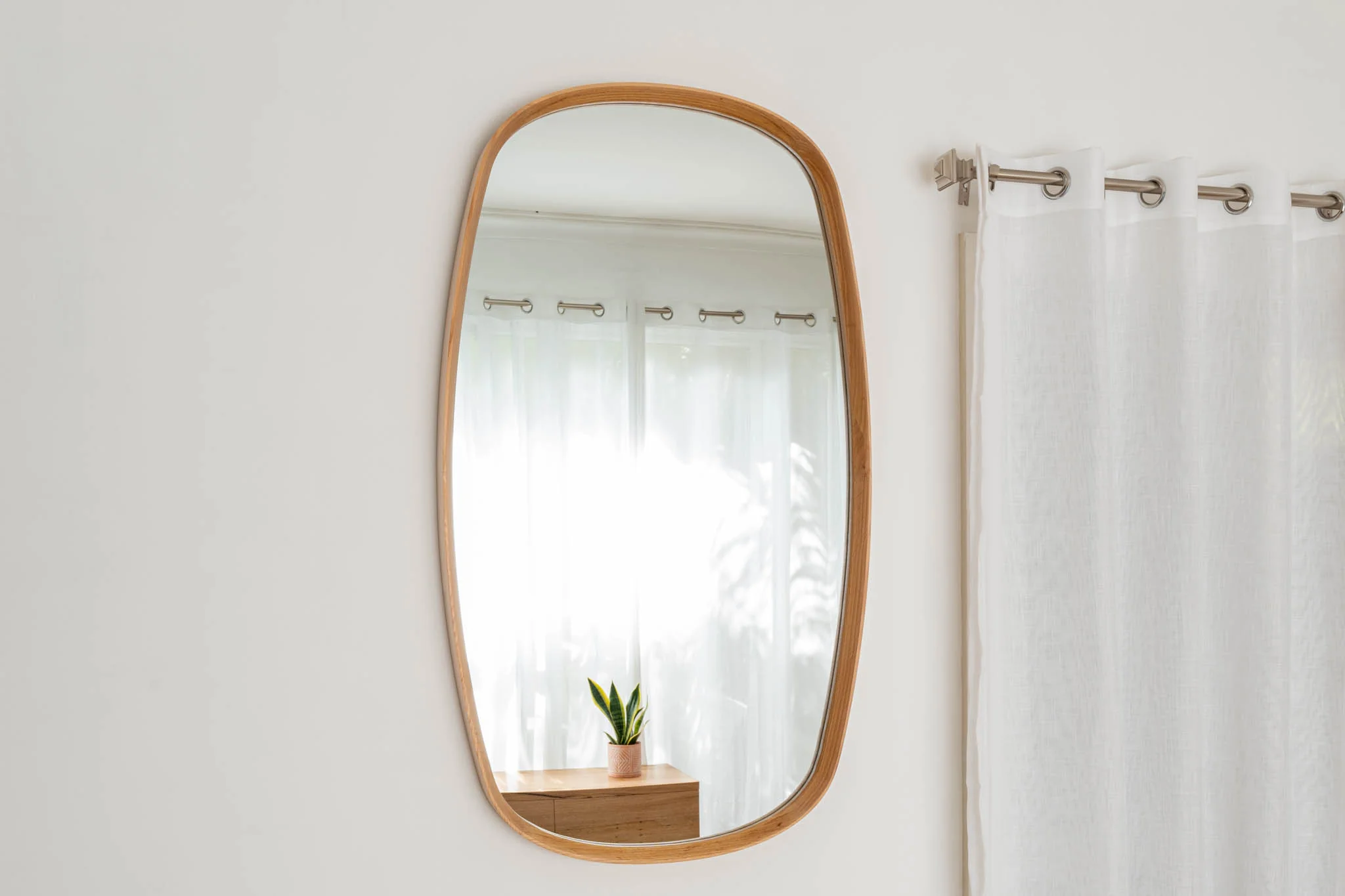 Bridgette American Oak Mirror - Image 3