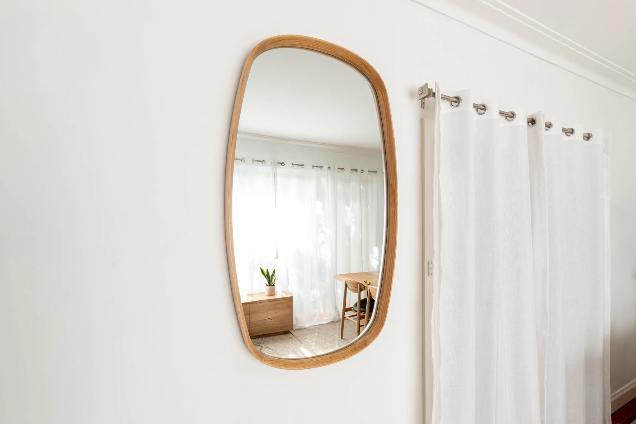 Bridgette American Oak Mirror - Image 4