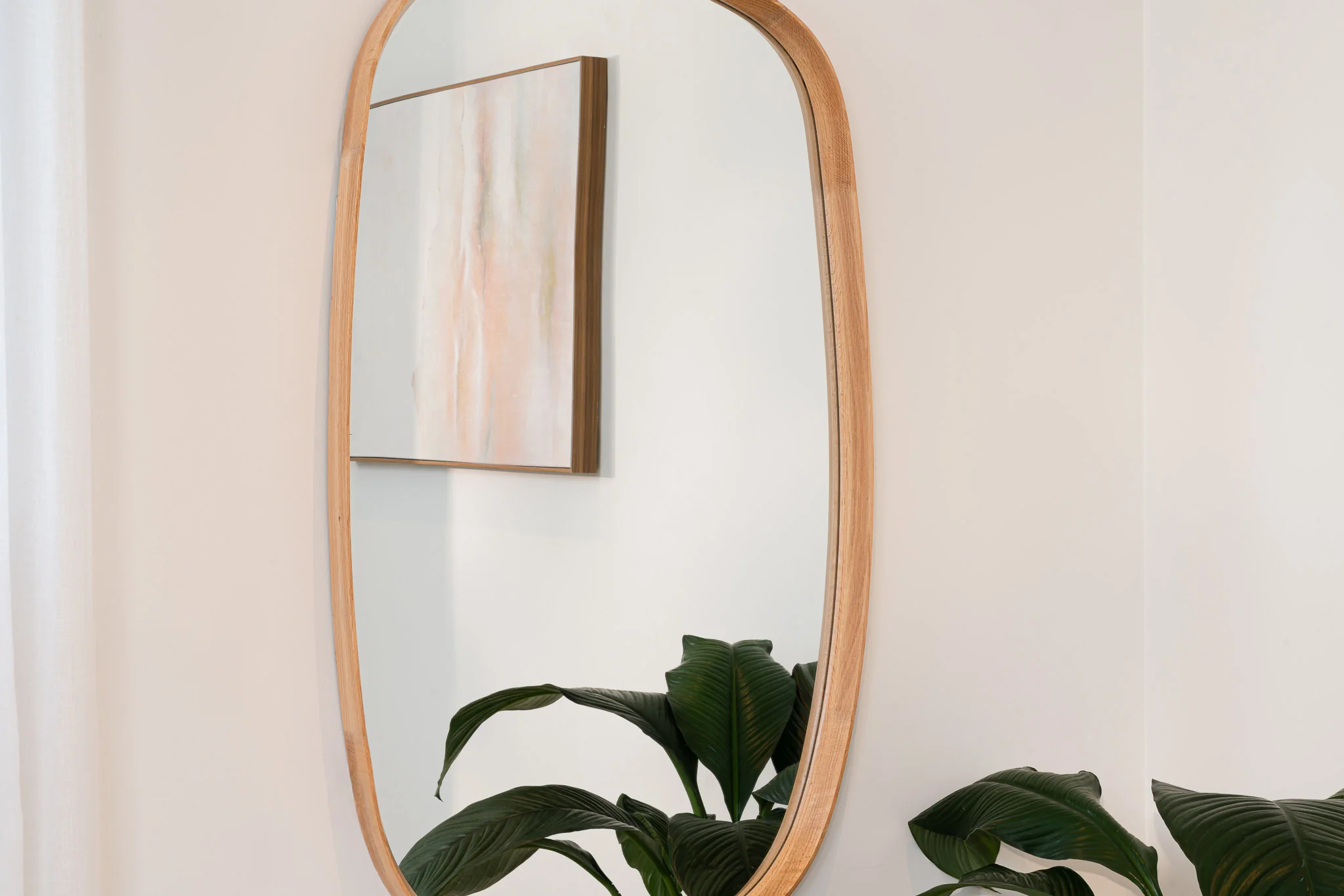 Barney American Oak Mirror - Image 5