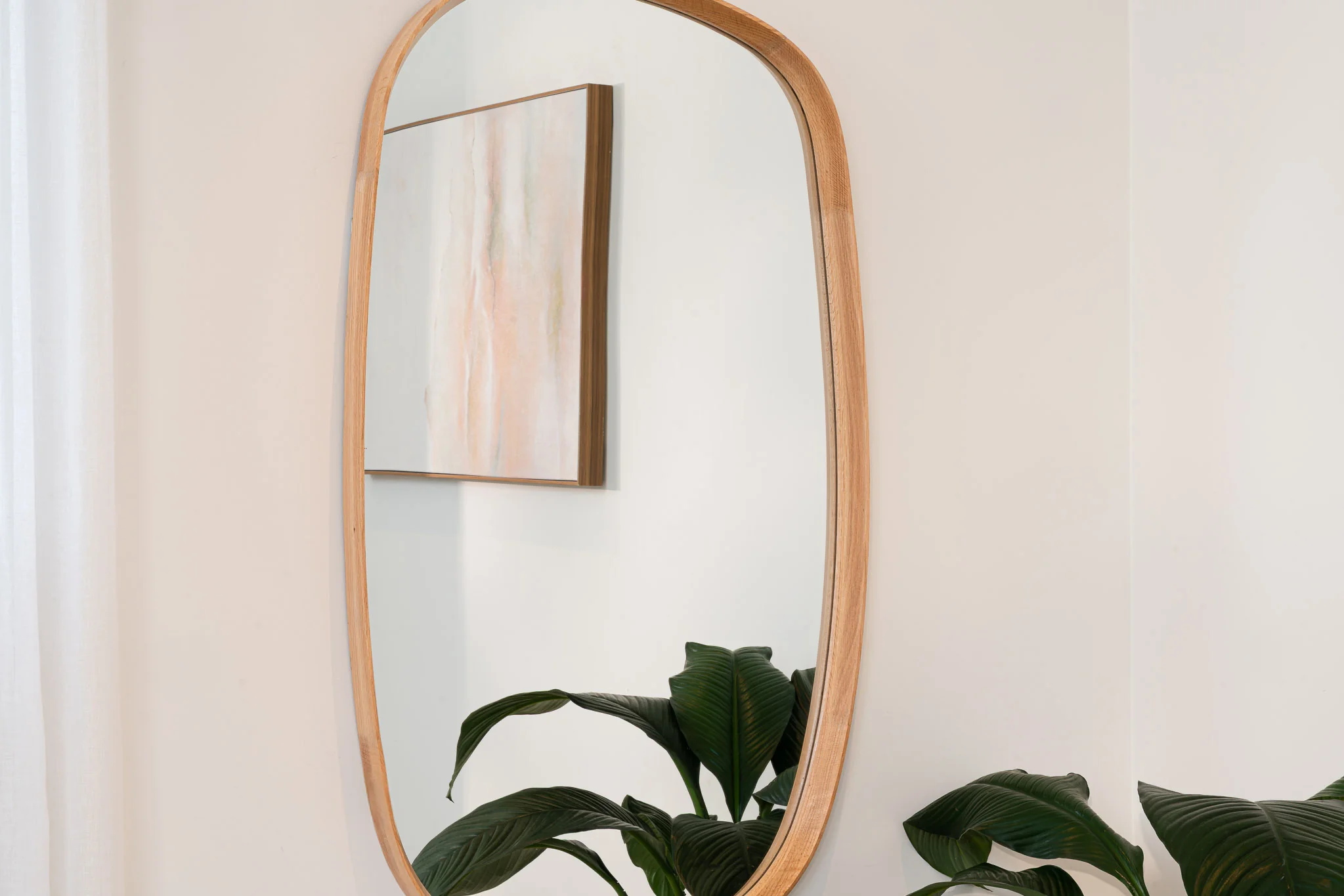 Barney American Oak Mirror - Image 7