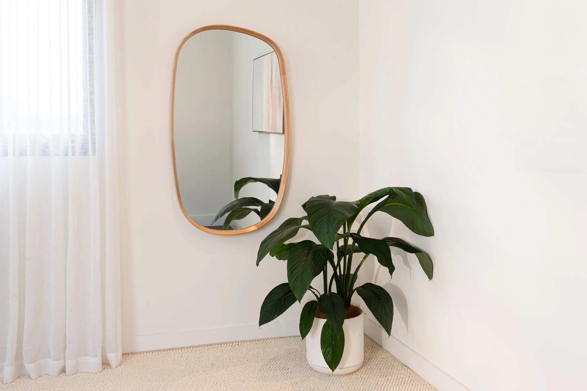 Barney American Oak Mirror - Image 8