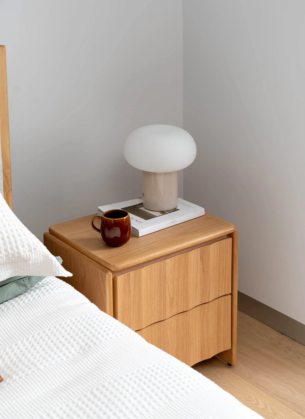 Brooklyn American Oak Bedside Table - Image 15
