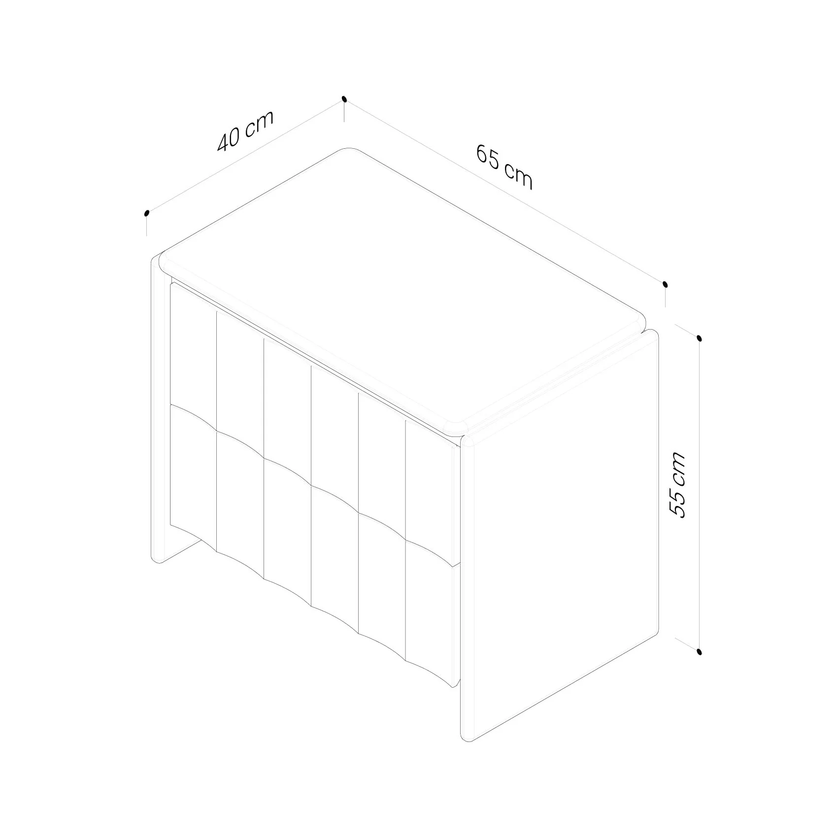 Brooklyn American Oak Bedside Table - Image 18