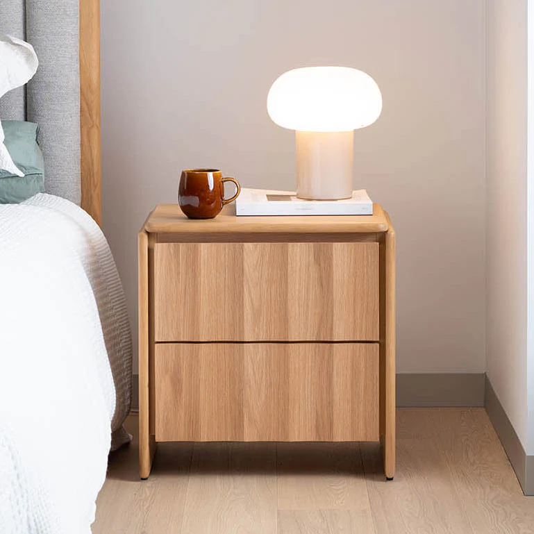 Brooklyn American Oak Bedside Table - Image 2