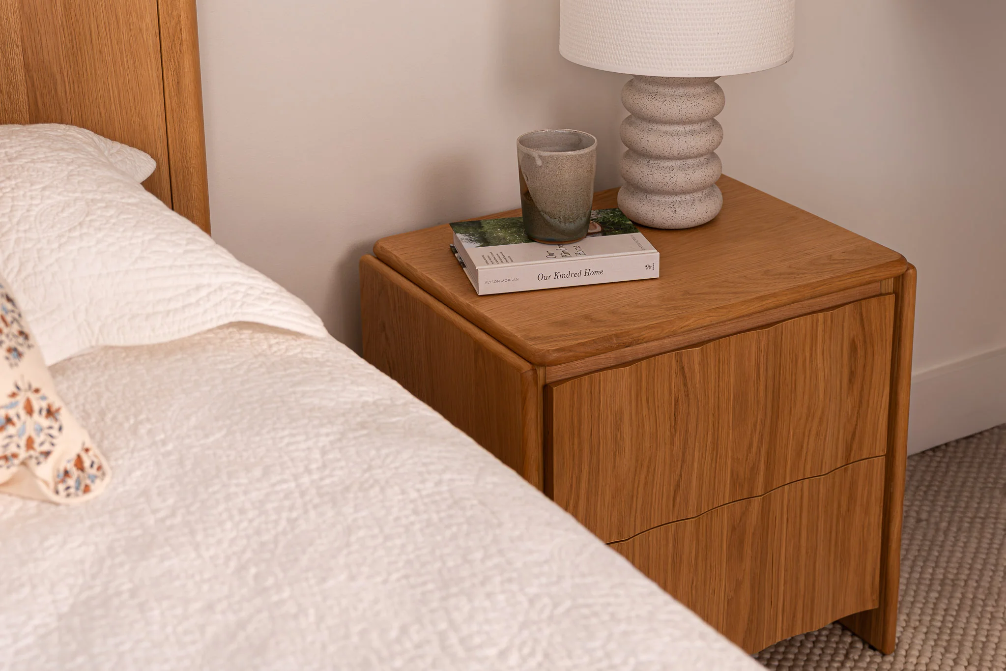 Brooklyn American Oak Bedside Table - Image 5