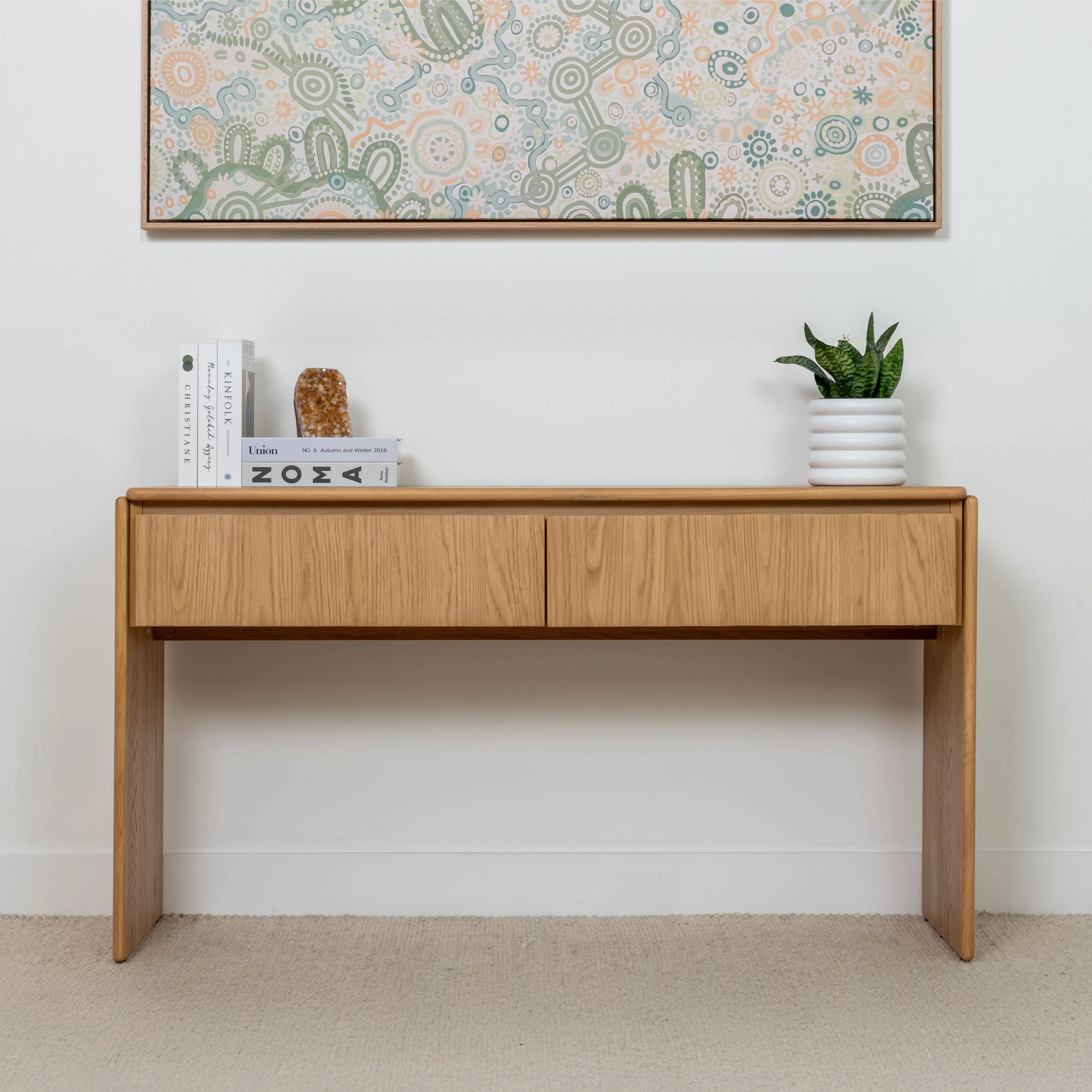 Brooklyn American Oak Hall Table - Image 2