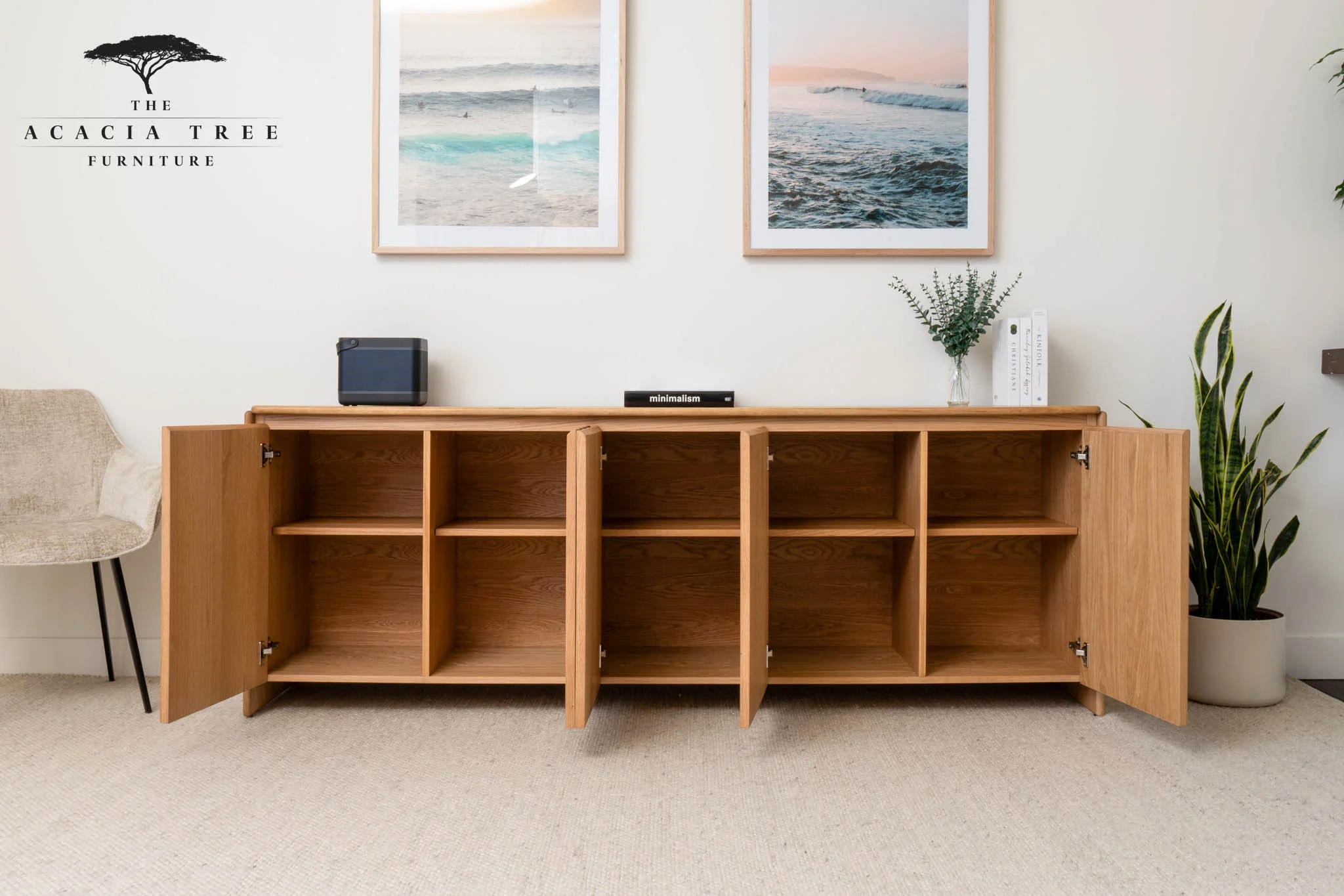Brooklyn American Oak Sideboard & Buffet - Image 7