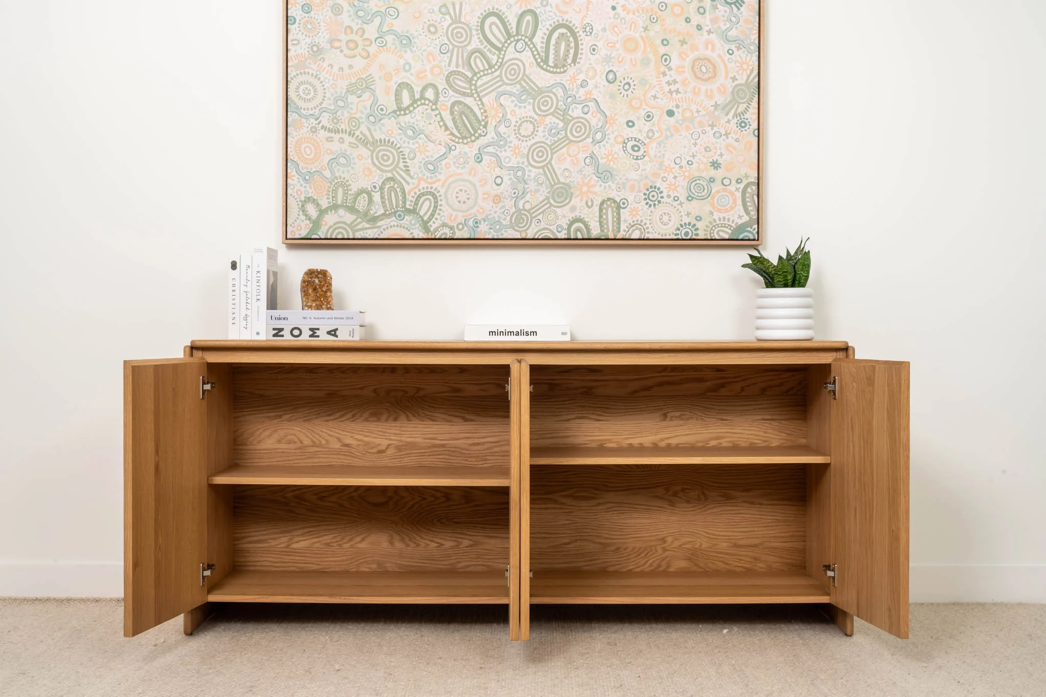 Brooklyn American Oak Sideboard & Buffet - Image 9