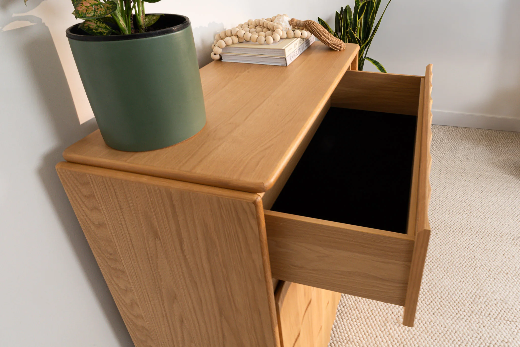 Brooklyn American Oak Tallboy - Image 4