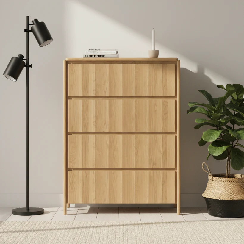 Brooklyn American Oak Tallboy - Image 6