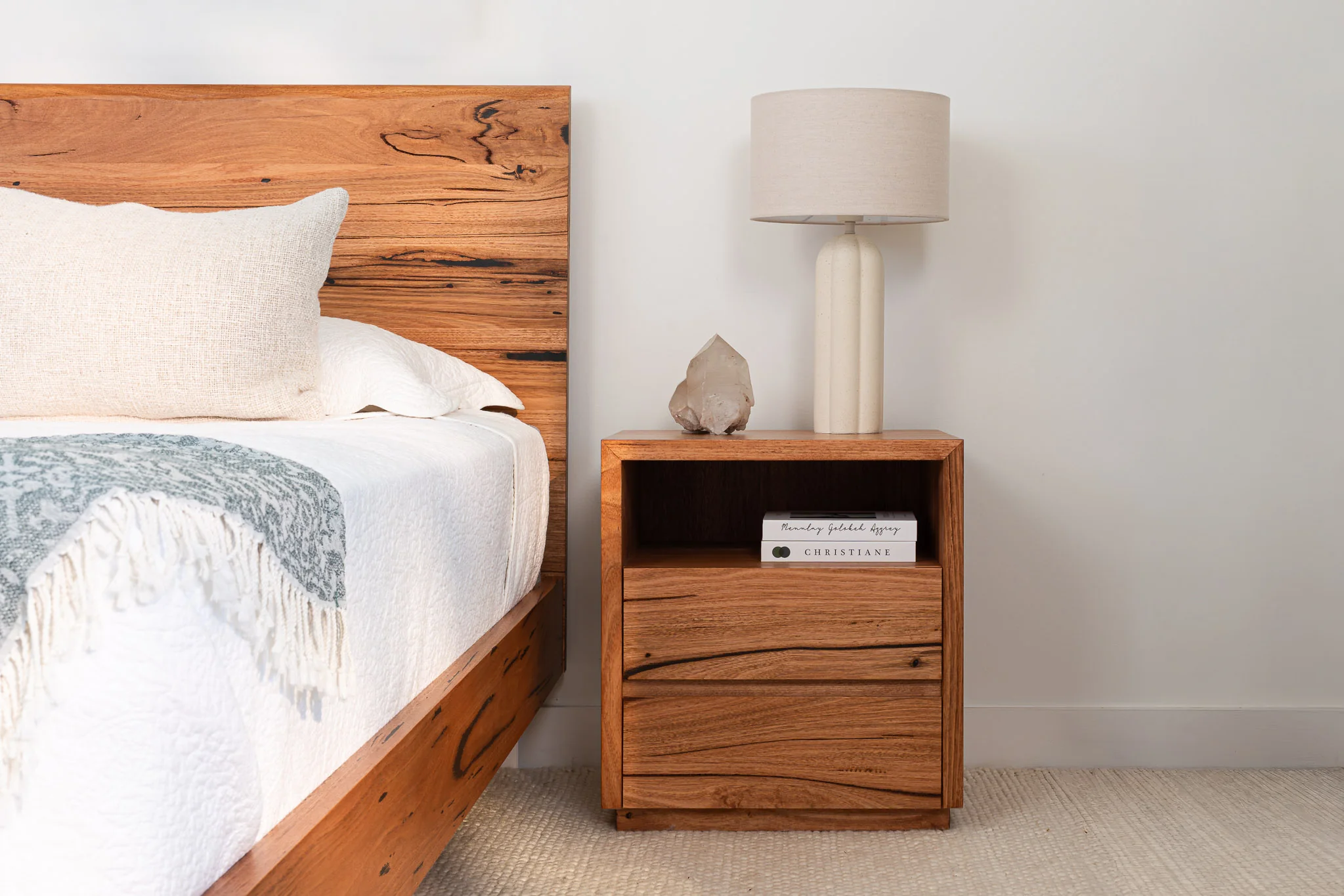 Cape Town Messmate Bedside Table (Honey Oak Stain) - Image 5