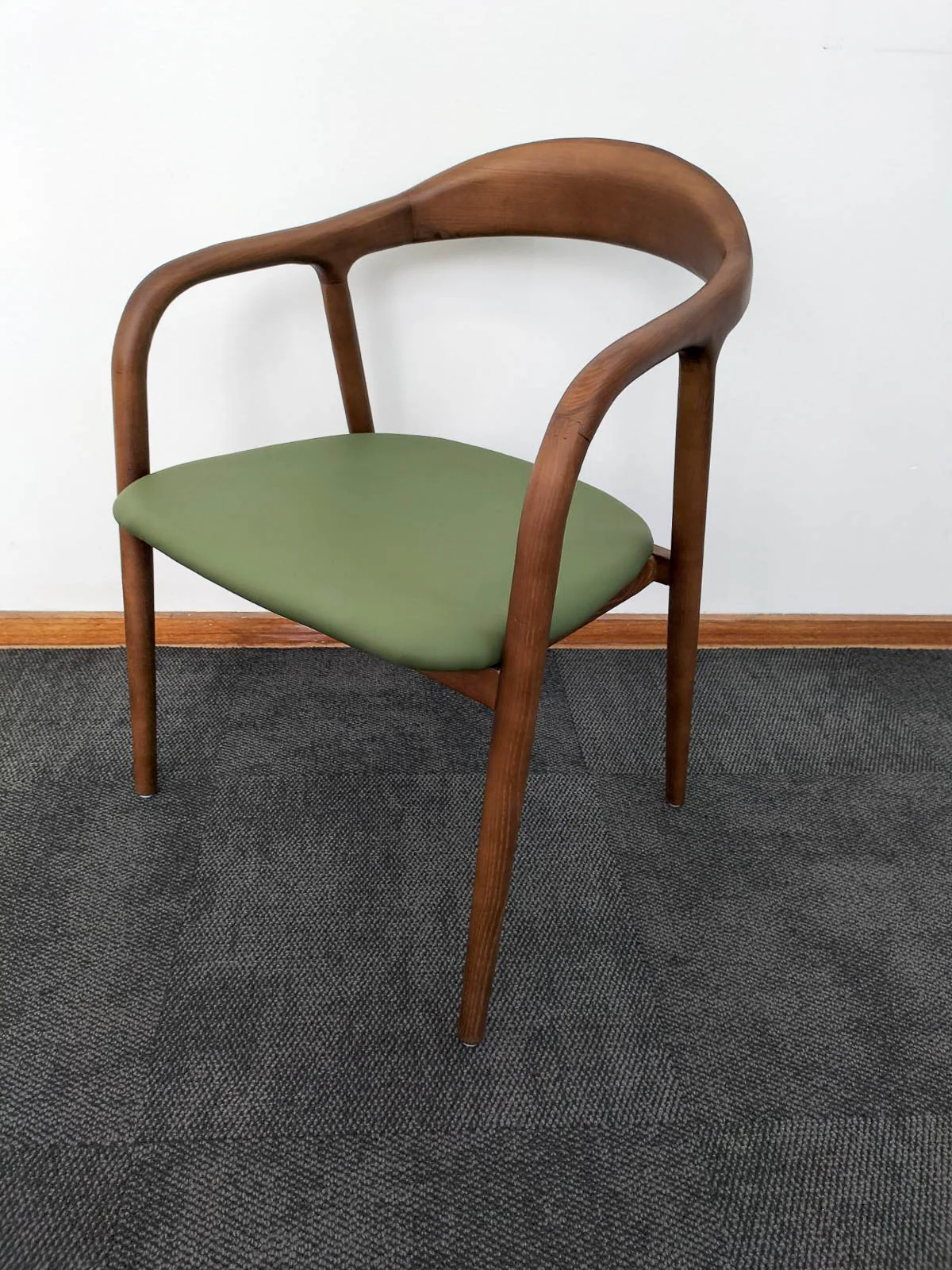 Chelsea Solid American Ash Oak Hardwood Dining Arm Chair - Image 11