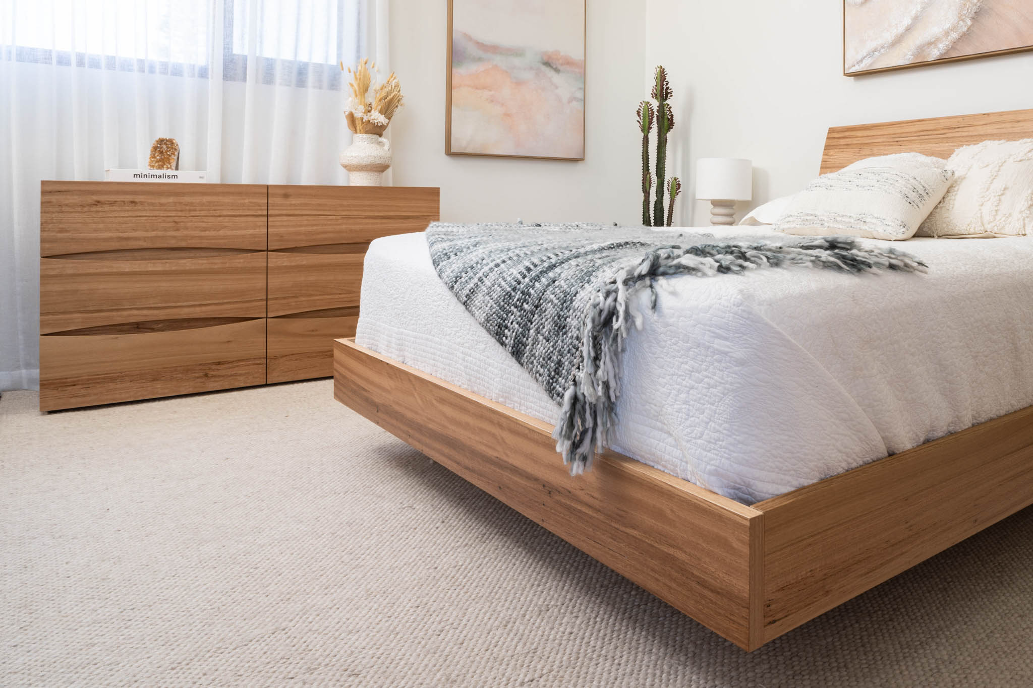 Citrine Wormy Chestnut Bed Frame - Image 5