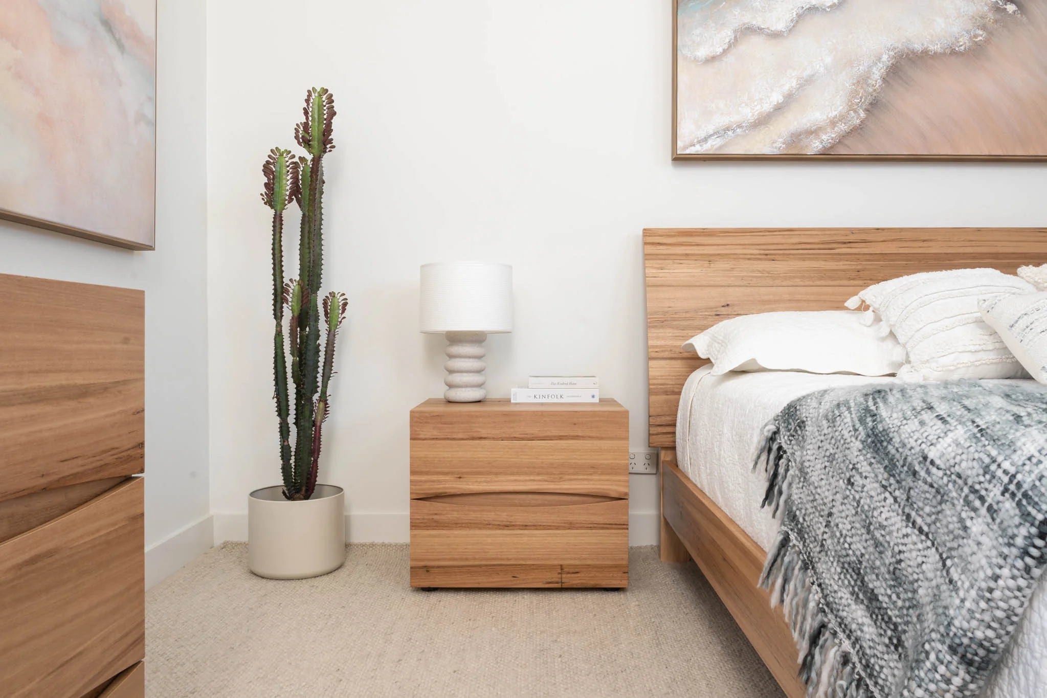 Citrine Wormy Chestnut Bedside Table - Image 6