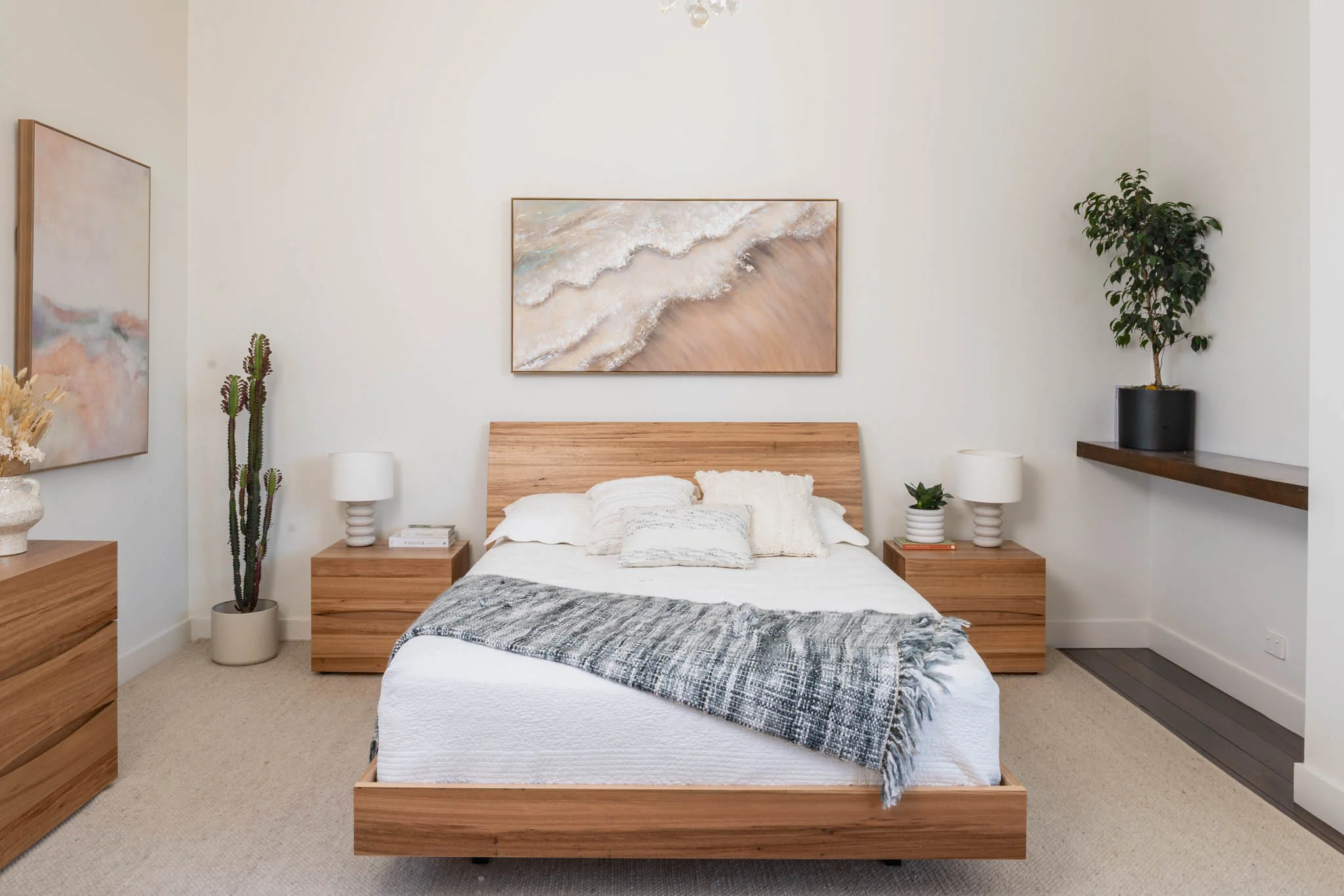 Citrine Wormy Chestnut Bedside Table - Image 9