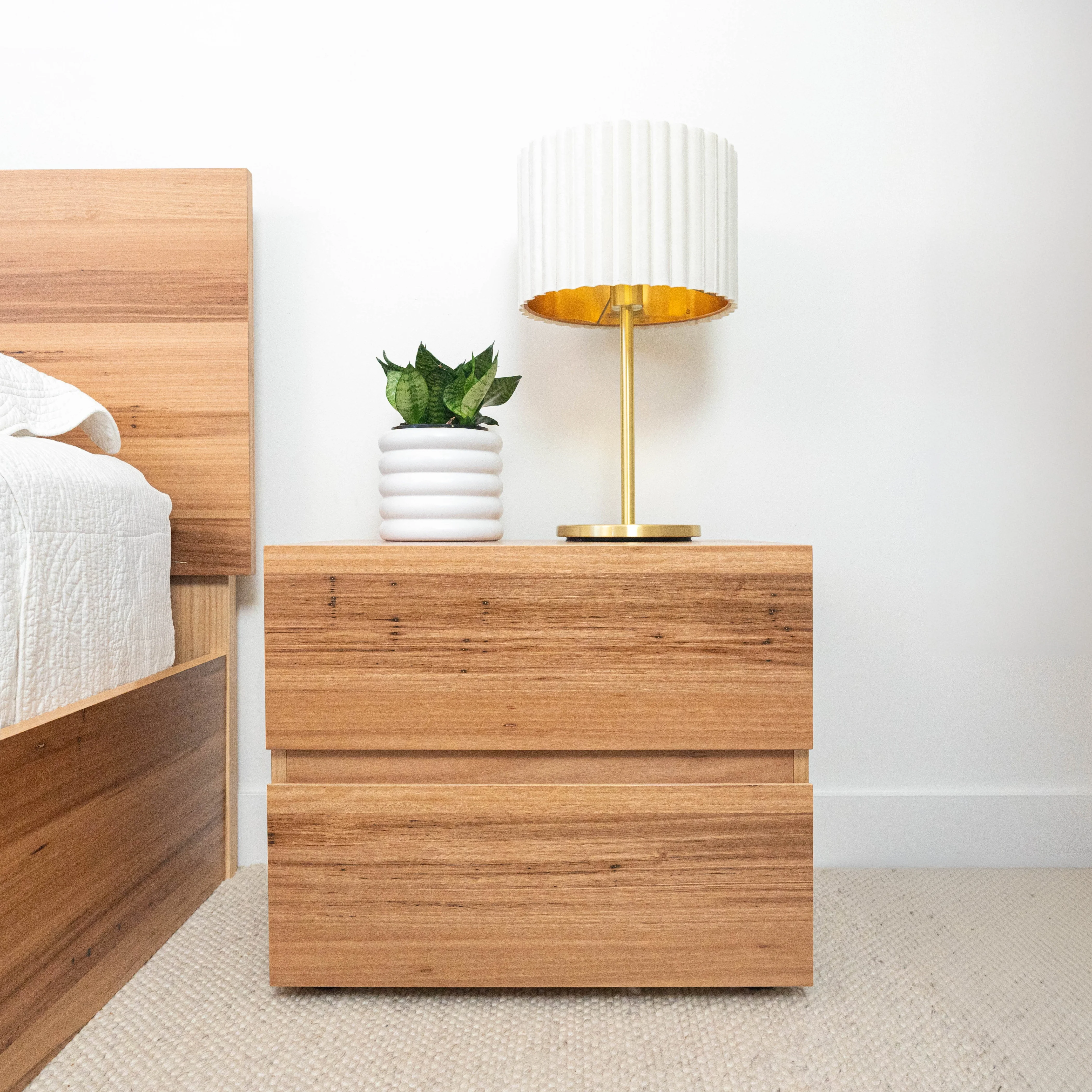 Dusk Wormy Chestnut Bedside Table