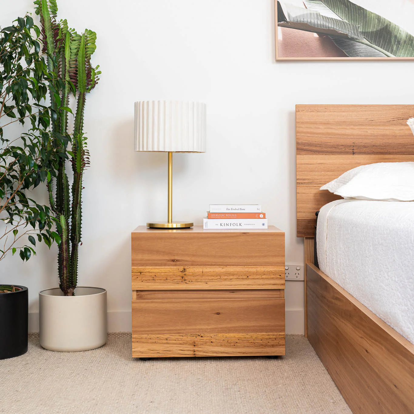Dusk Wormy Chestnut Bedside Table - Image 2