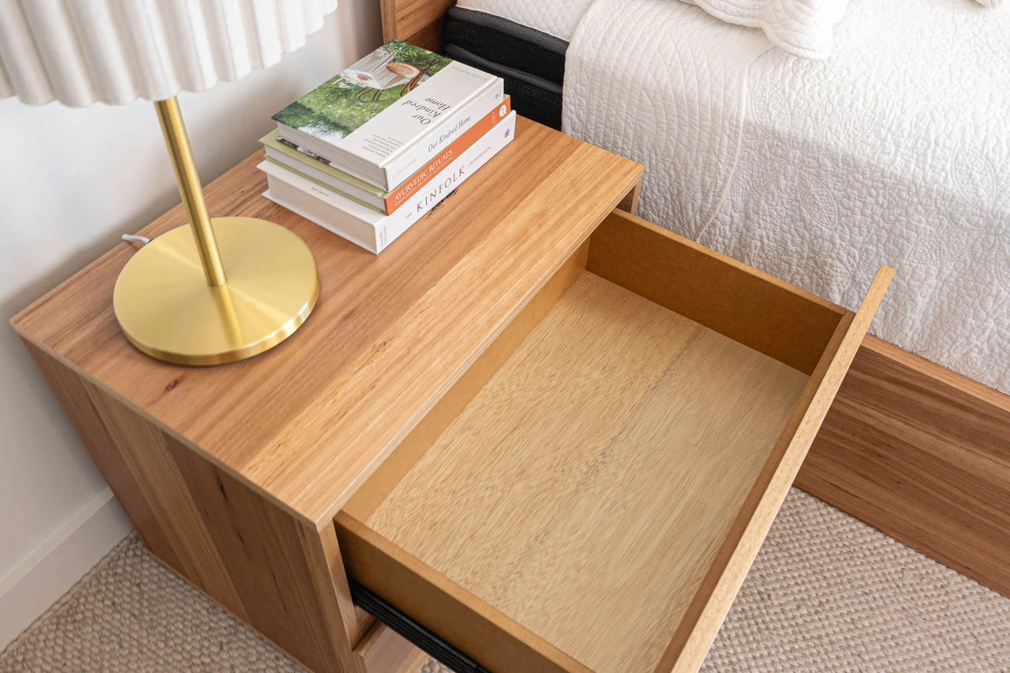 Dusk Wormy Chestnut Bedside Table - Image 6