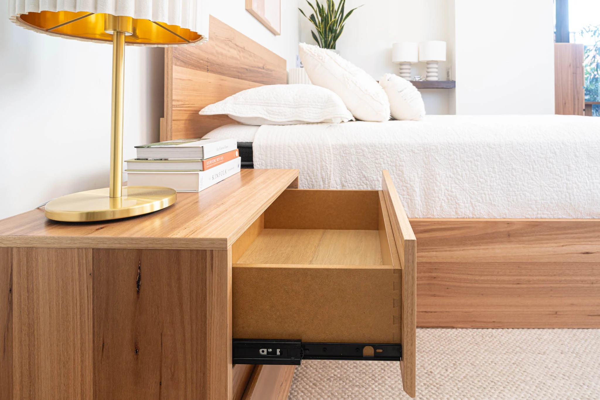 Dusk Wormy Chestnut Bedside Table - Image 7