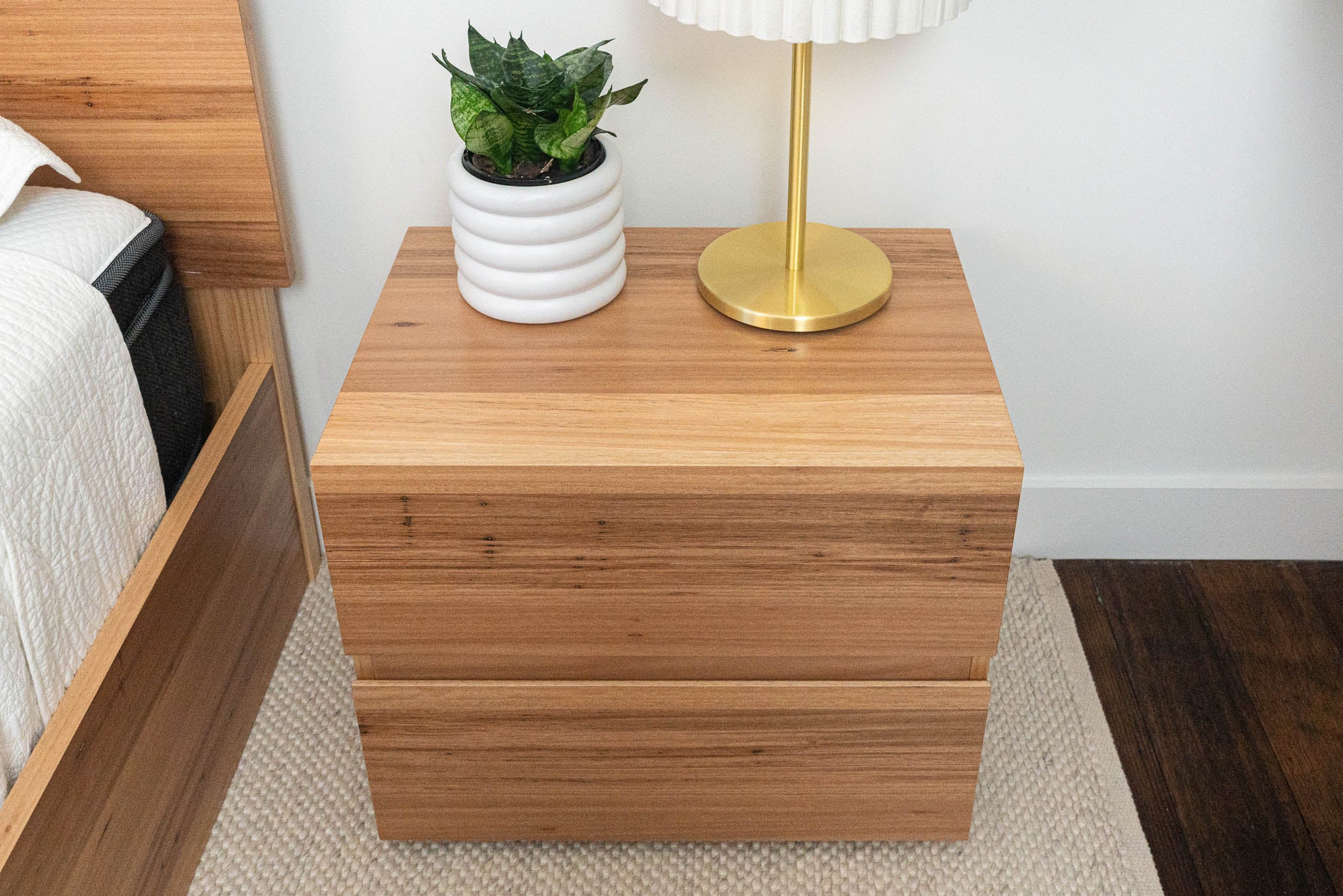 Dusk Wormy Chestnut Bedside Table - Image 8