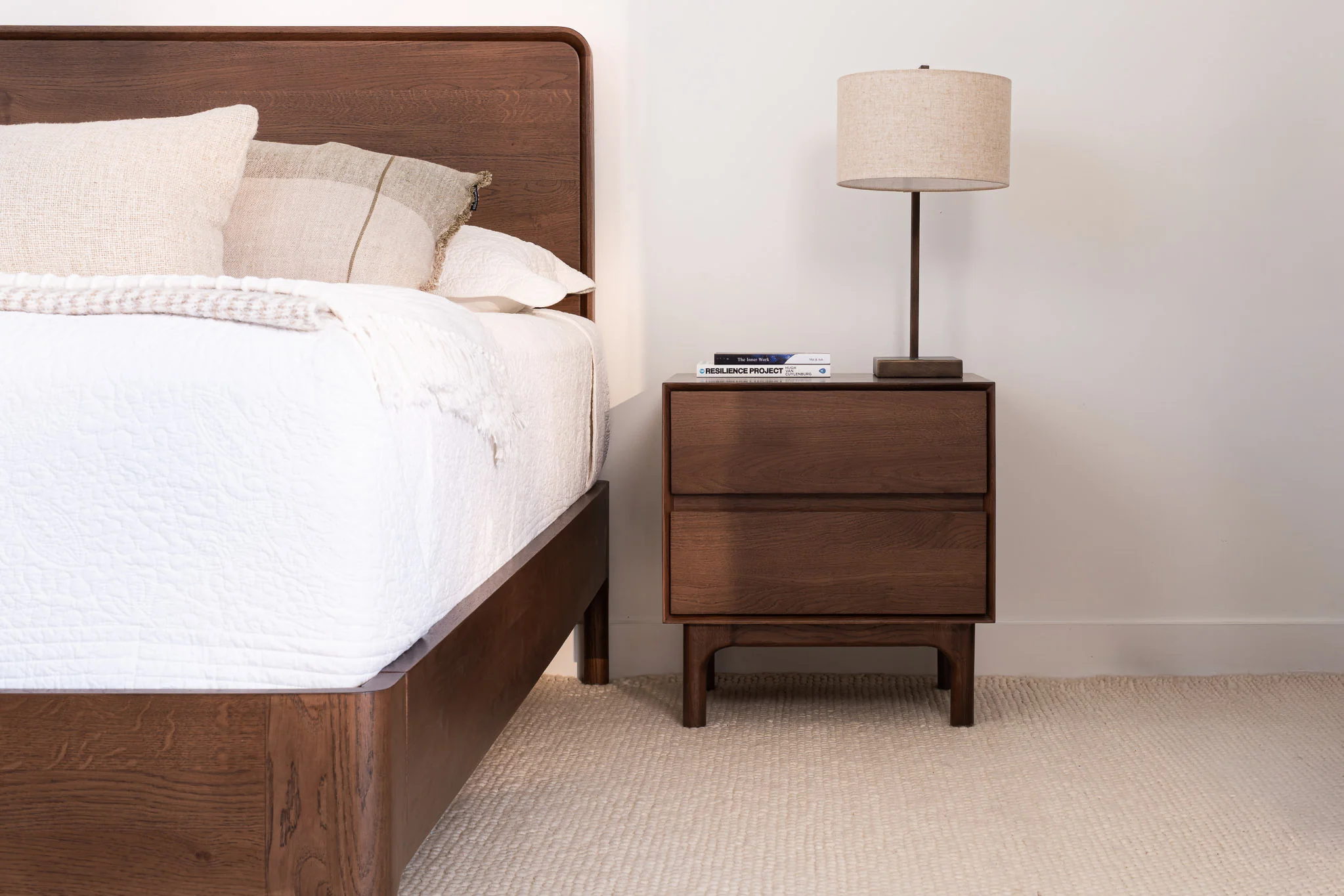 Emery Walnut Bedside Table - Image 2