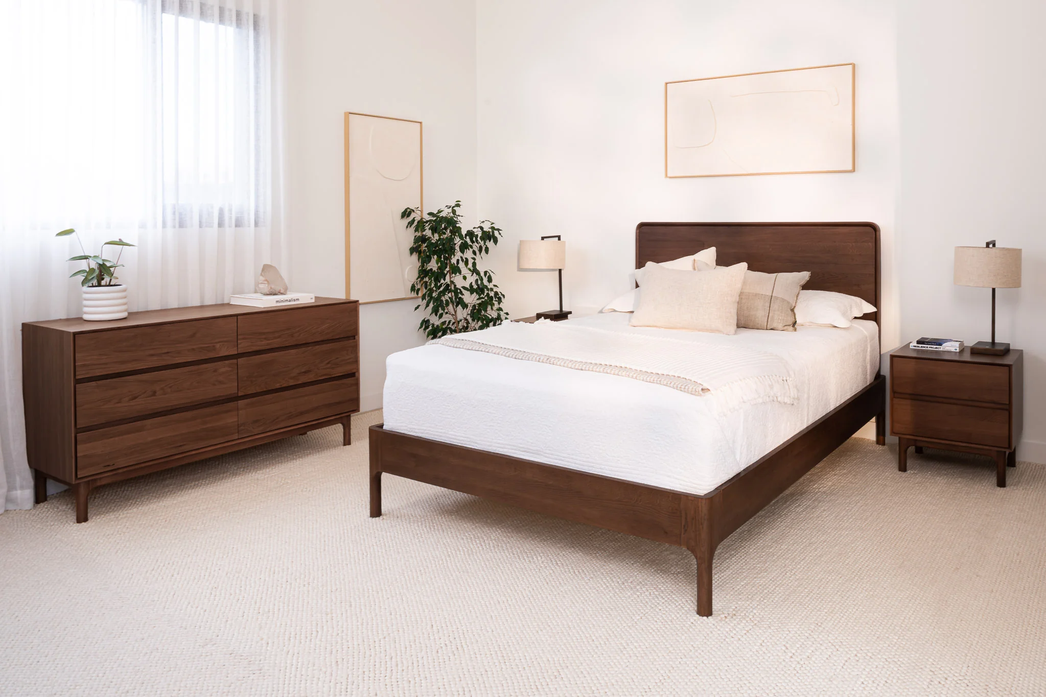 Emery Walnut Bedside Table - Image 3