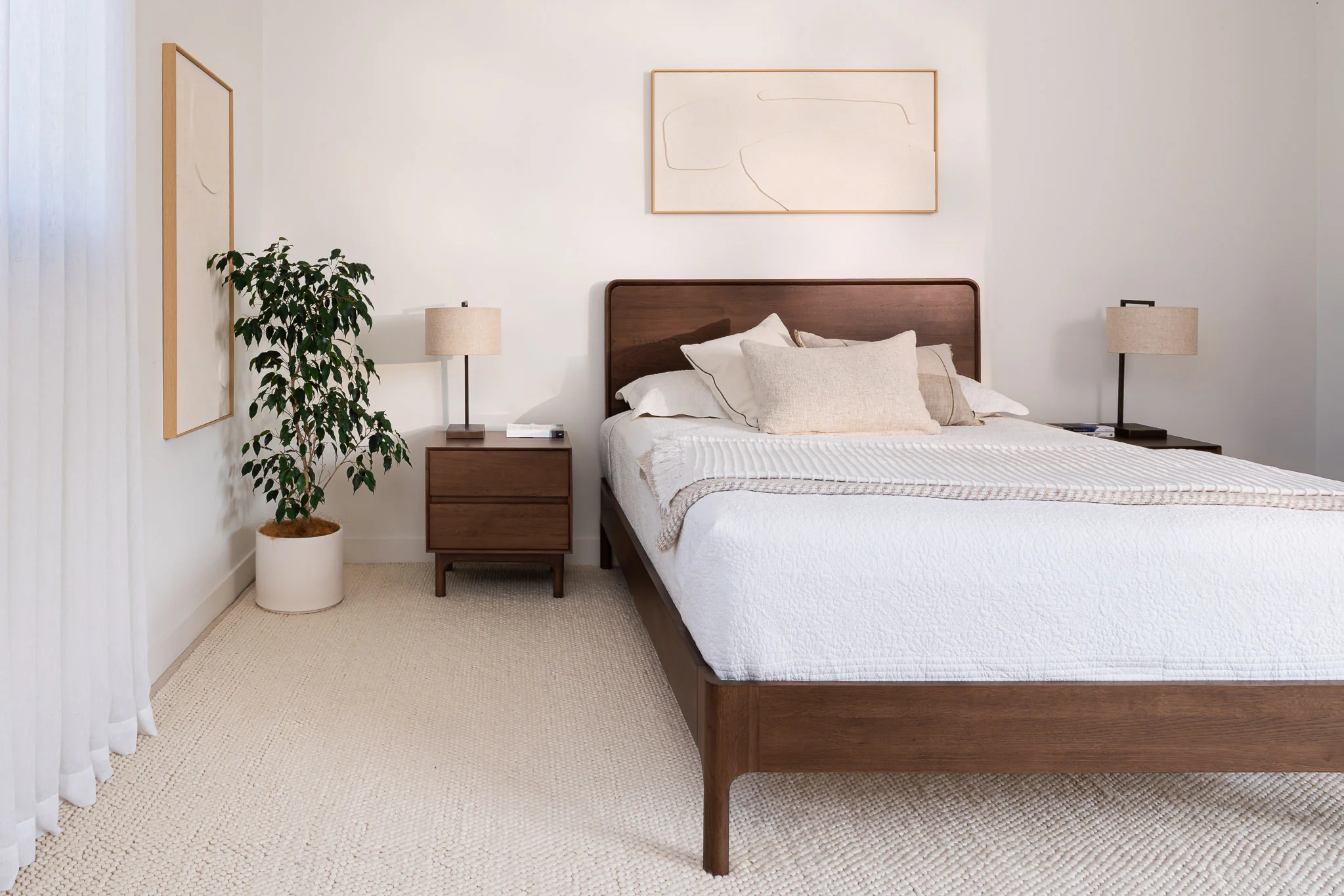 Emery Walnut Bedside Table - Image 4