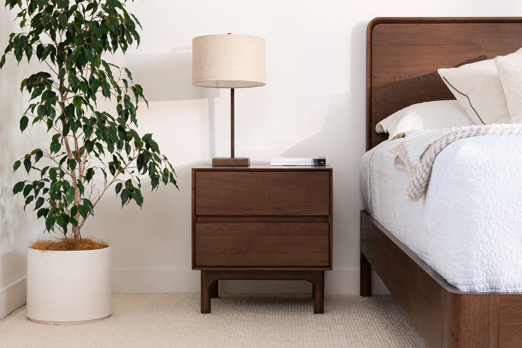 Emery Walnut Bedside Table - Image 5