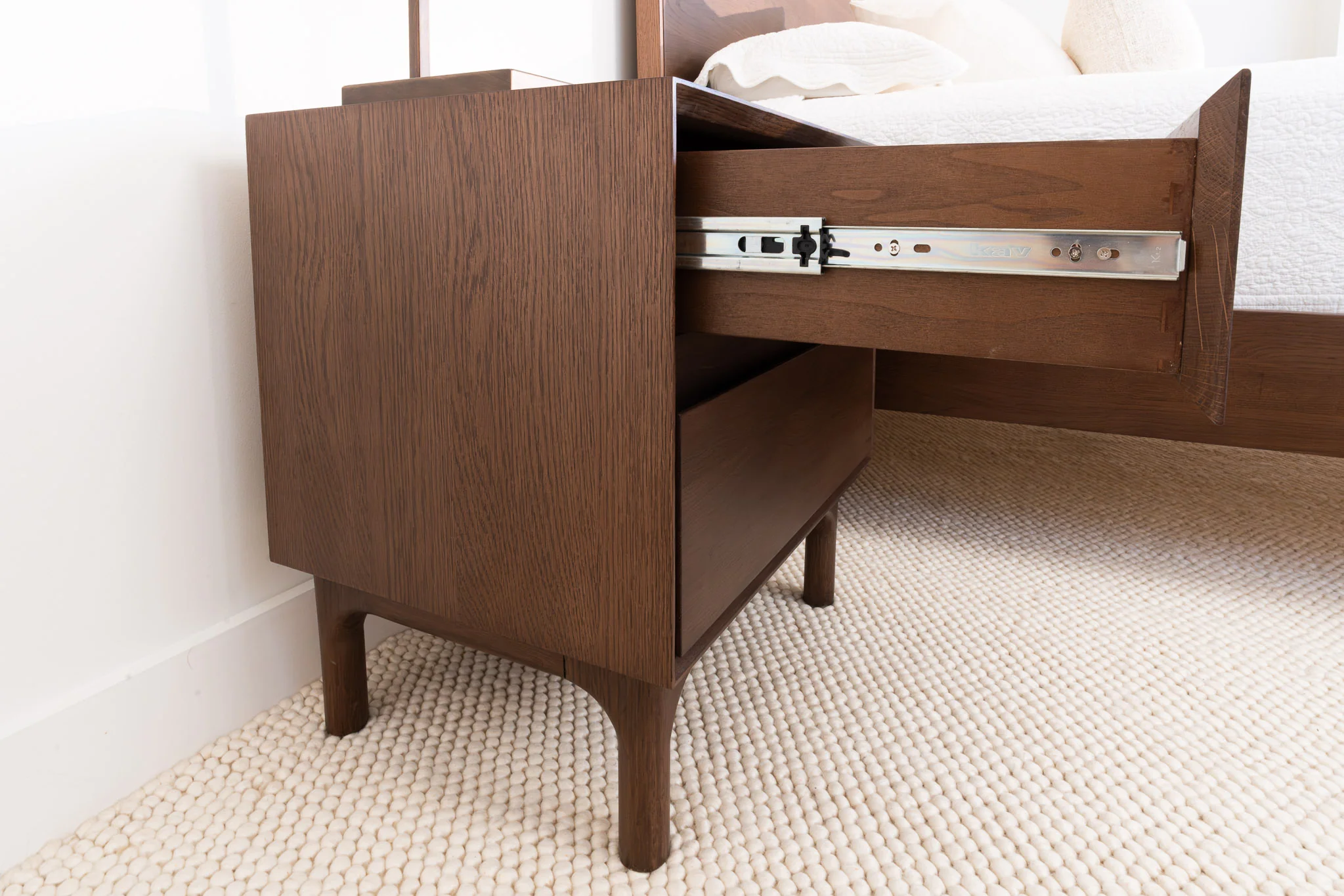 Emery Walnut Bedside Table - Image 8