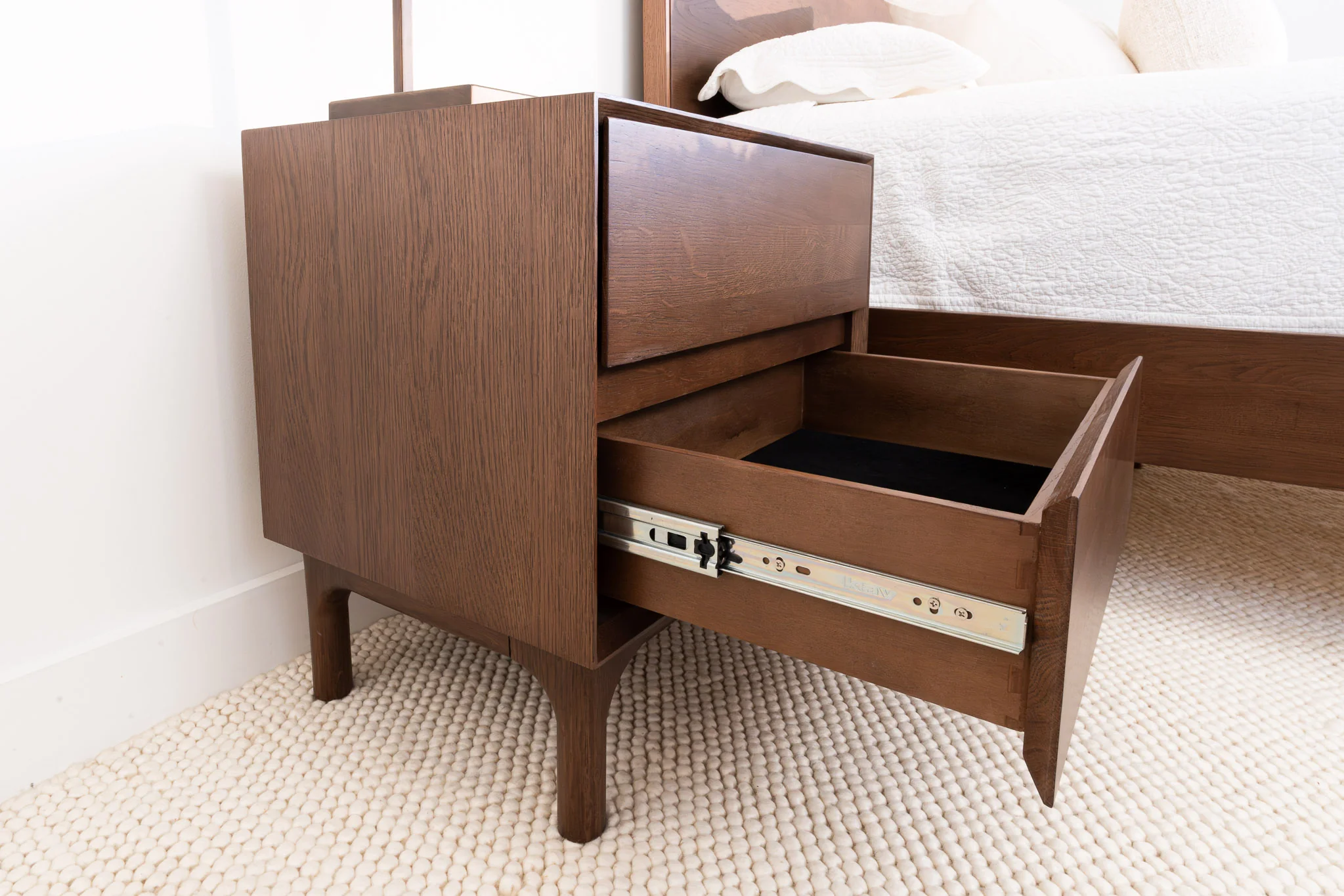 Emery Walnut Bedside Table - Image 9