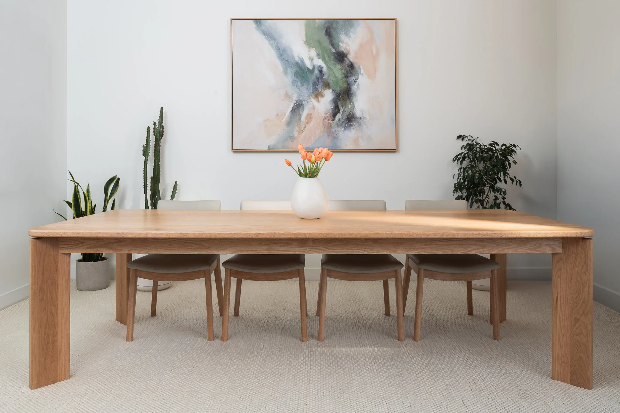 Genesis American Oak Dining Table - Image 12