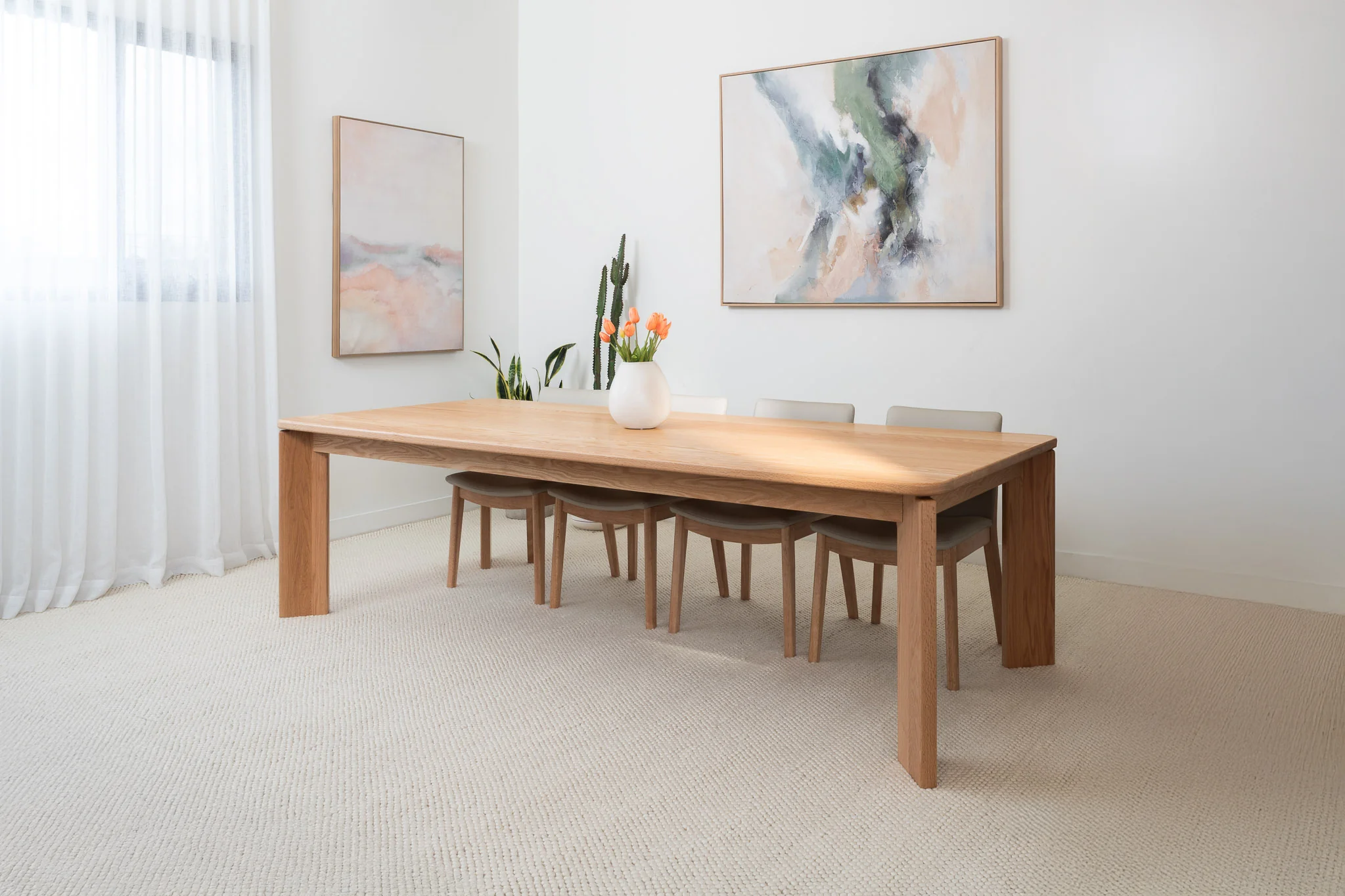 Genesis American Oak Dining Table - Image 9