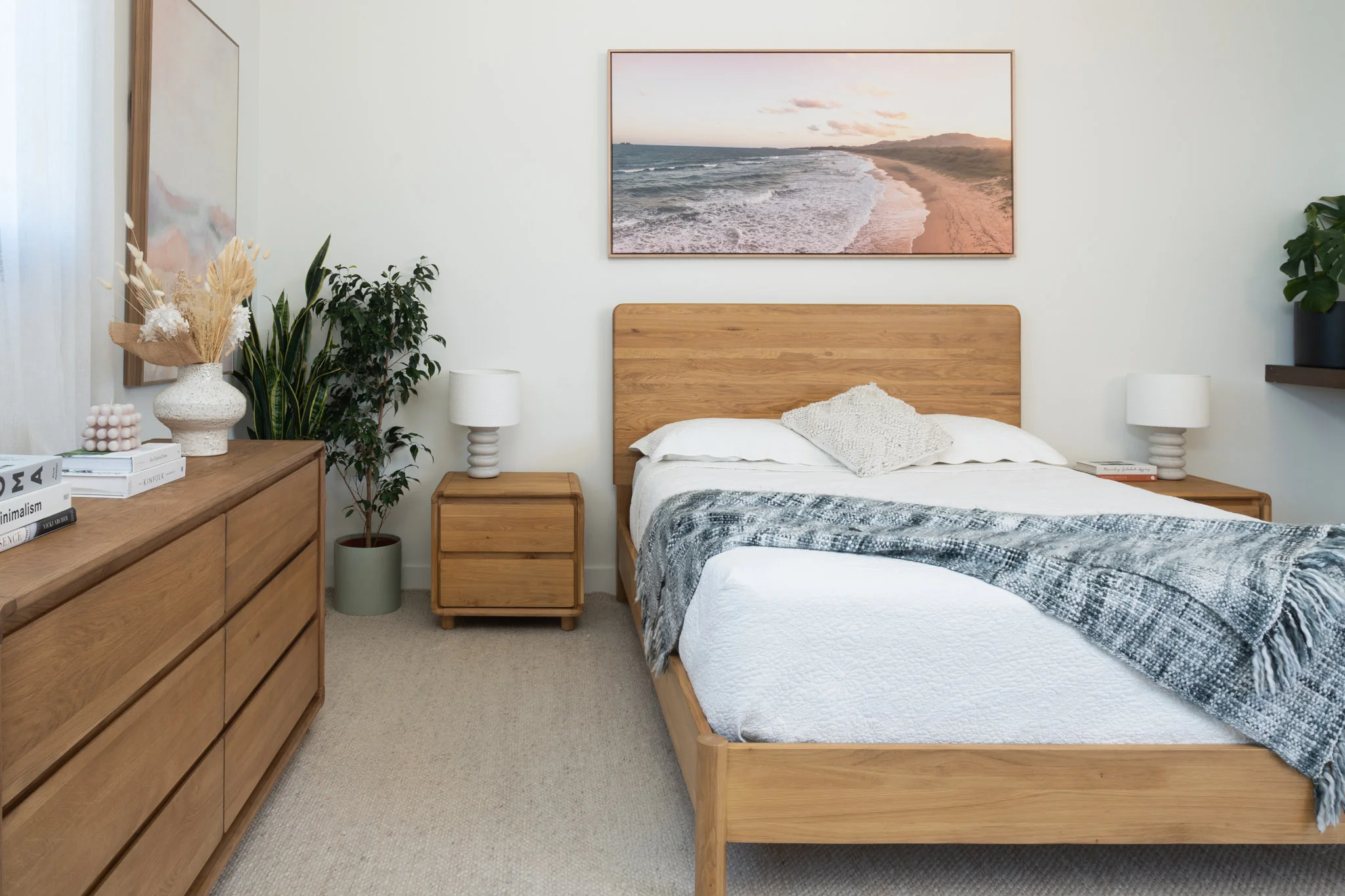 Haven American Oak Bedside Table - Image 6