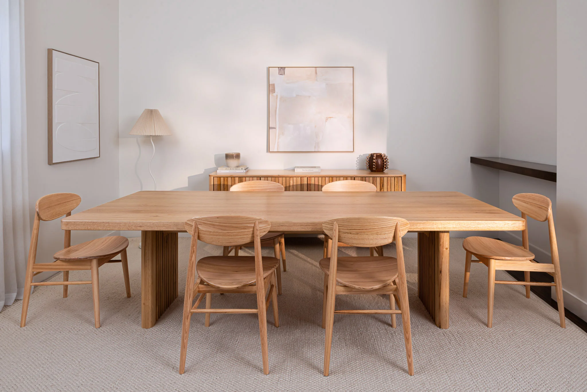 Hermes Curve Vic Ash Feature Grade Dining Table - Image 12