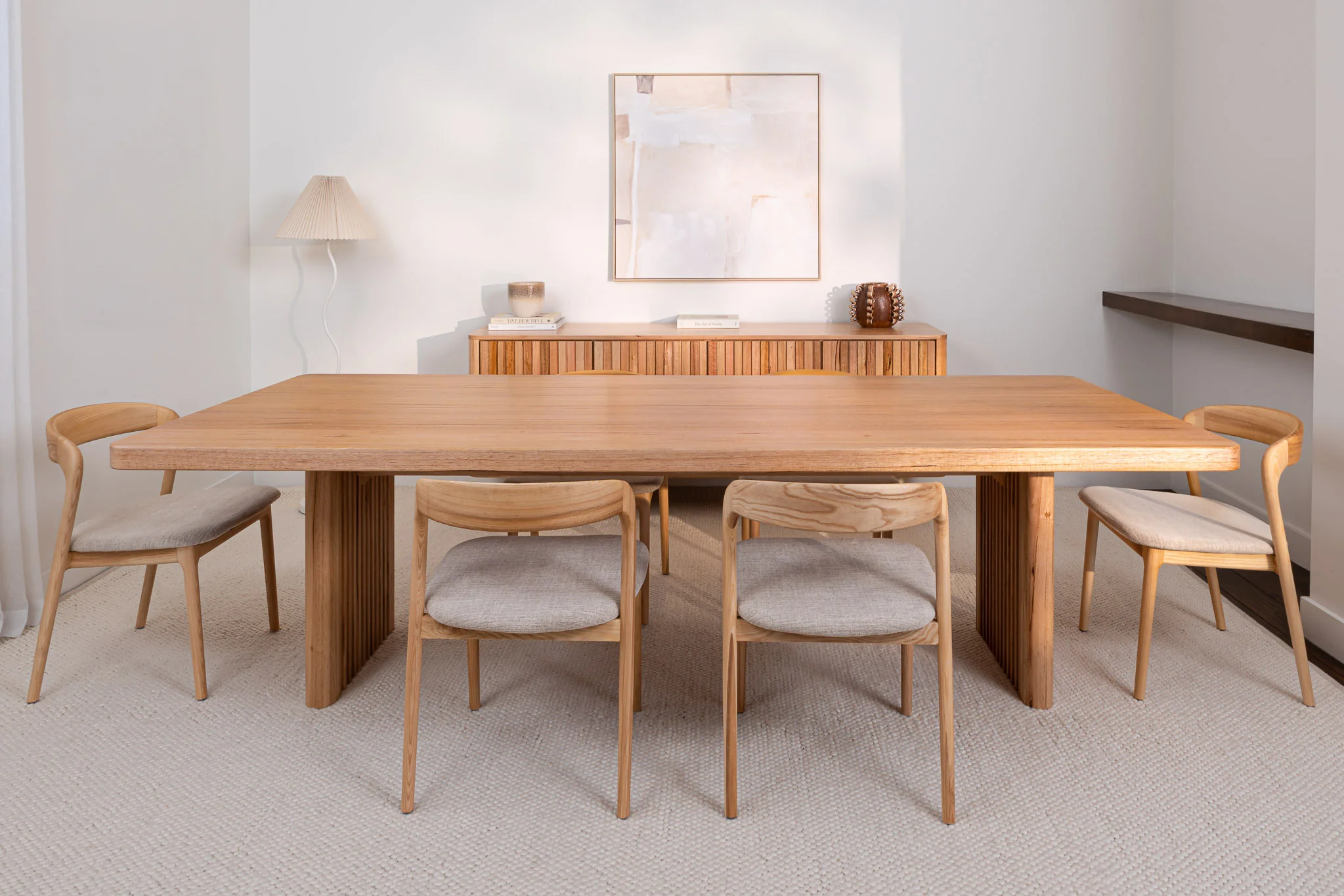 Hermes Curve Vic Ash Feature Grade Dining Table - Image 2